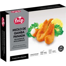 Miolo de Gamba Rosa Selvagem de Moçambique Panado Ultracongelado