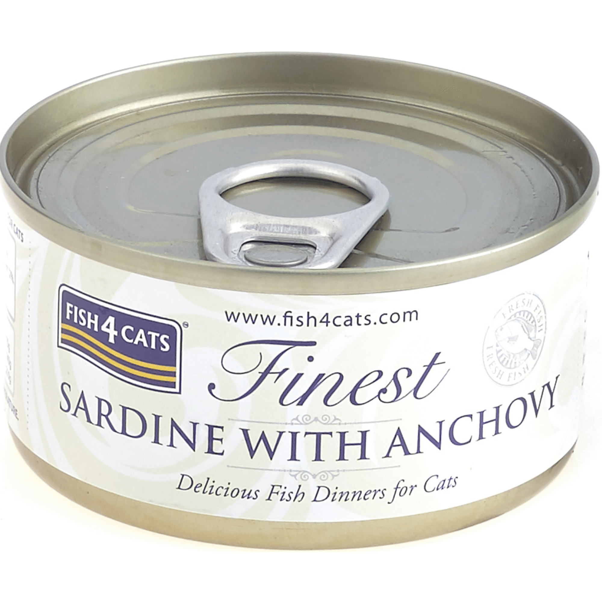 Comida H&uacute;mida para Gato Sardinha com Anchovas Fish4Cats
