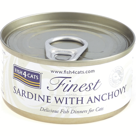 Comida H&uacute;mida para Gato Sardinha com Anchovas Fish4Cats