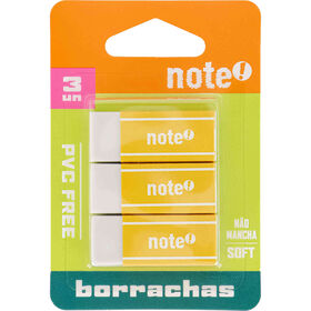 Conjunto 3 Mini Borrachas Brancas Note!