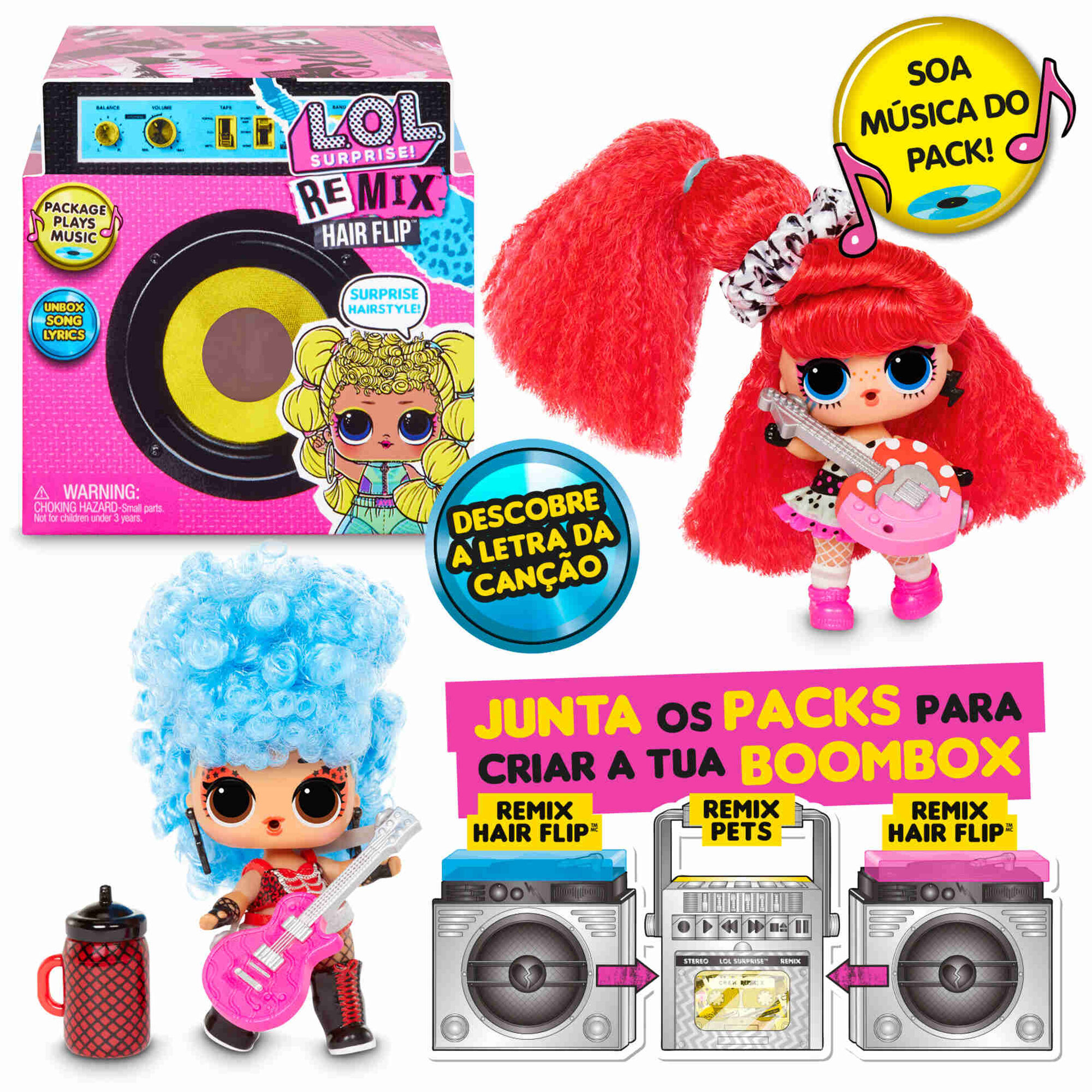 Boneca L.O.L. Surprise! Remix Hair Flip Boneca L.O.L. Surprise! Remix Hair Flip