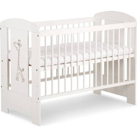 Cama de Grades Madeira Branca Girafa Twinko