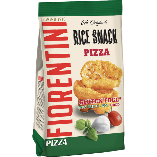 Snacks de Arroz e Pizza sem Glúten Fiorentini