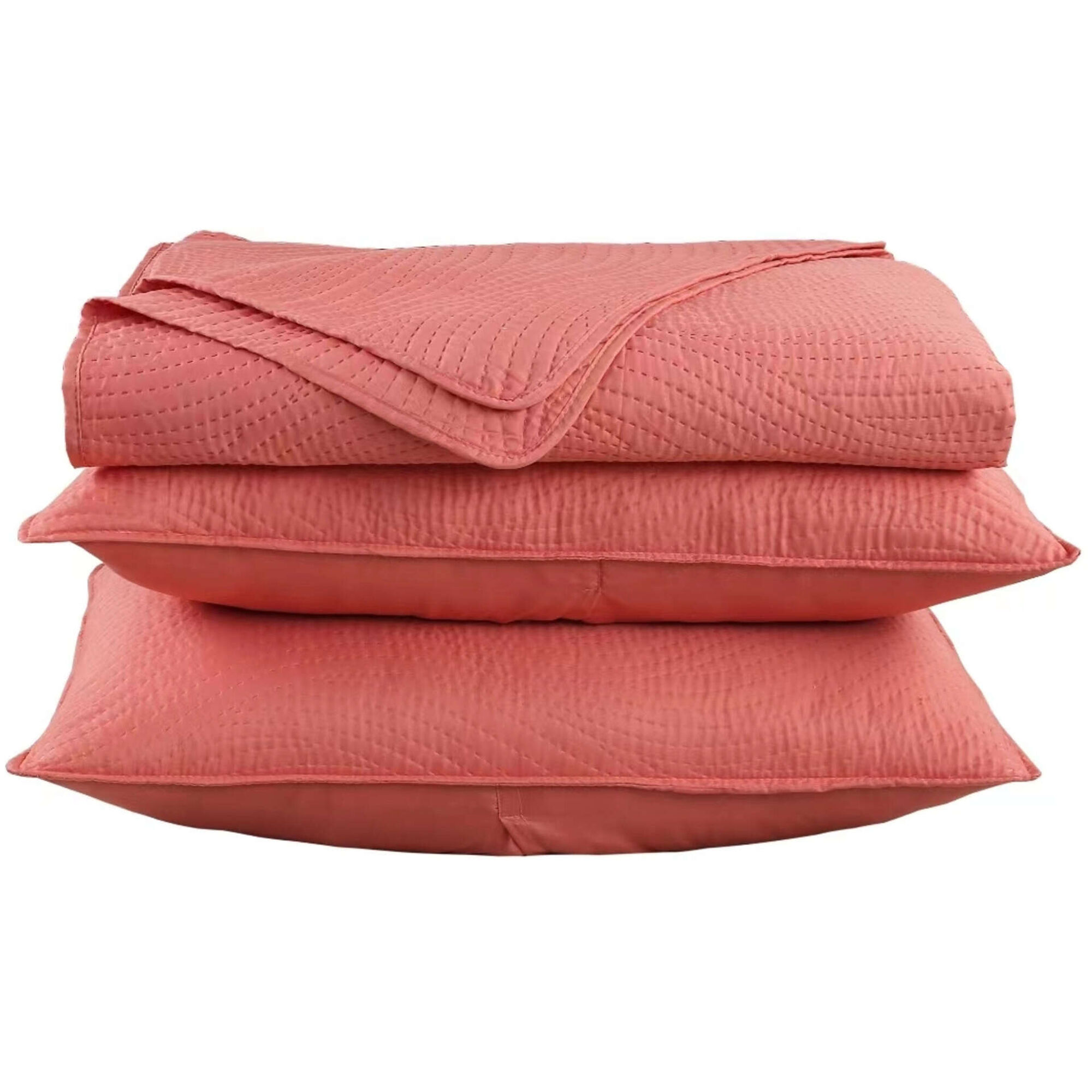 Colcha Decorativa 240x260cm Rosa e Amarelo Warm Boho