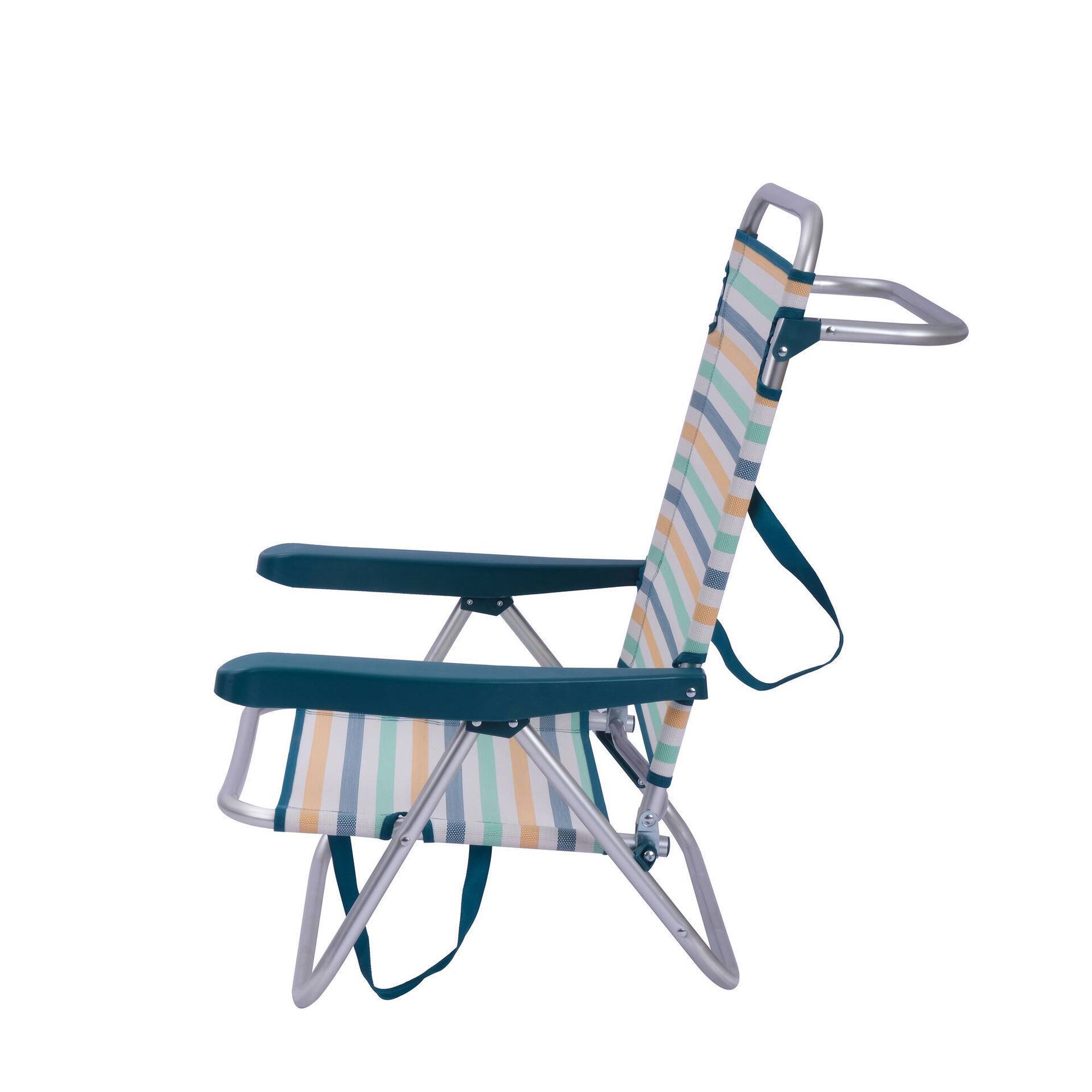 Cadeira de Praia Alumínio Multiposições Pernas Baixas Mar II