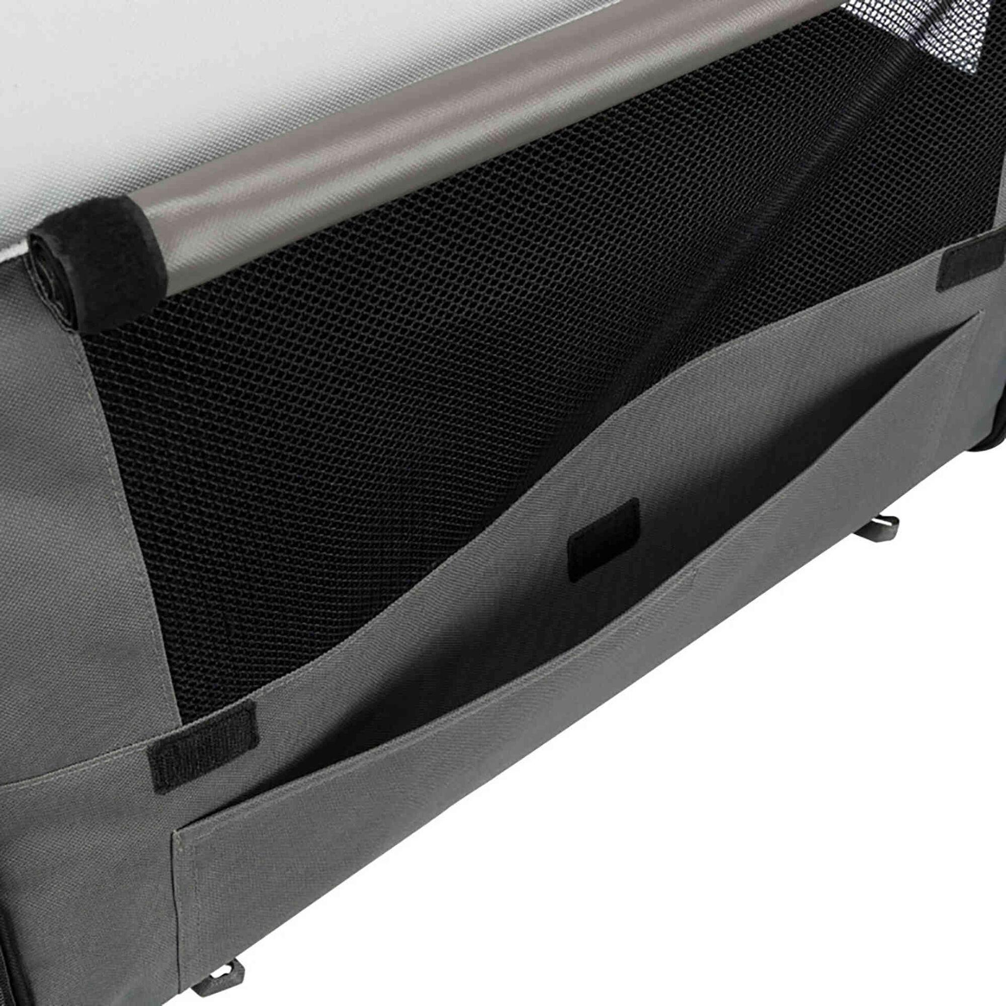 Transportadora para C&atilde;o Tecido Azul Nylon Tcamp 32x32x37 cm