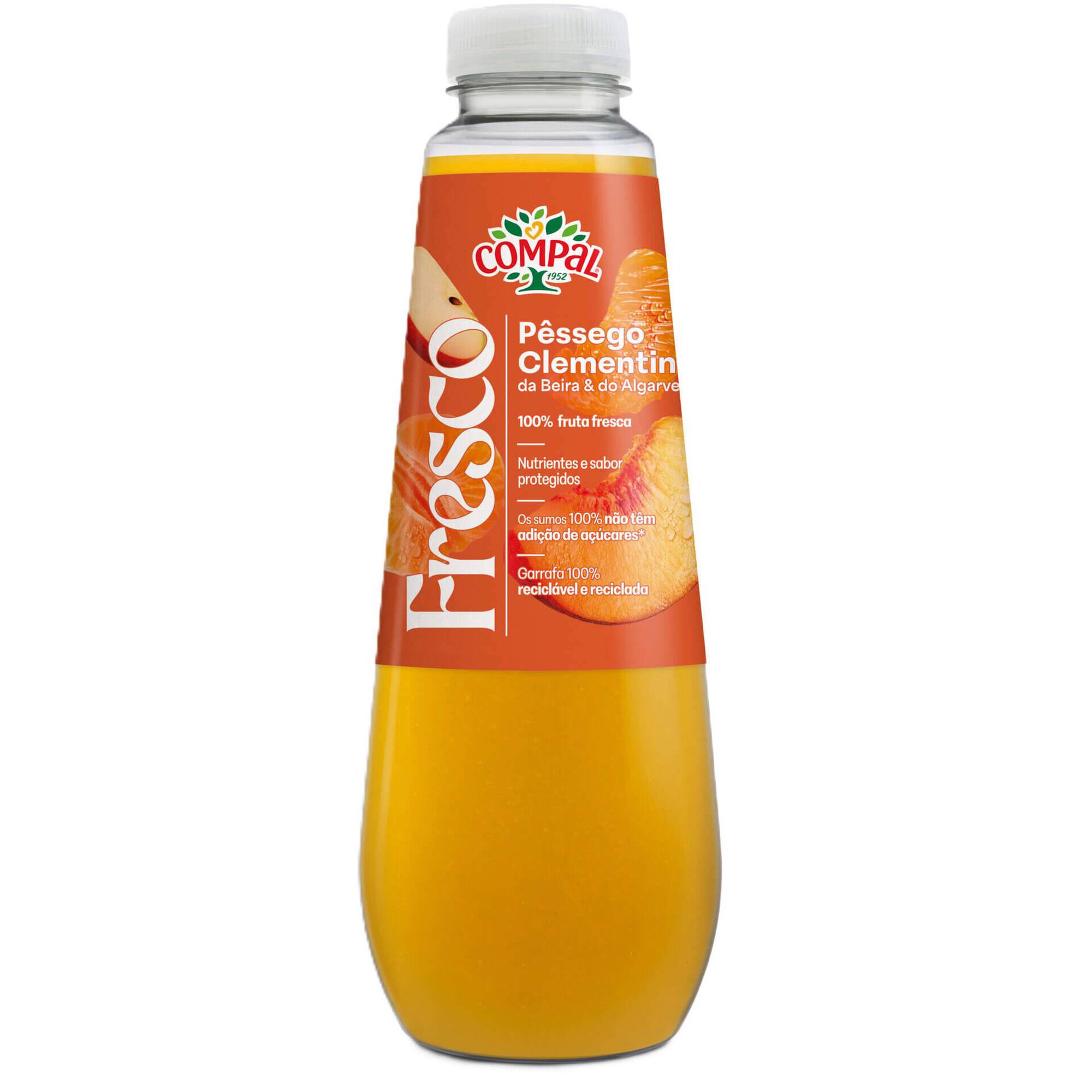 Sumo 100% Fruta P&ecirc;ssego e Clementina Compal Fresco