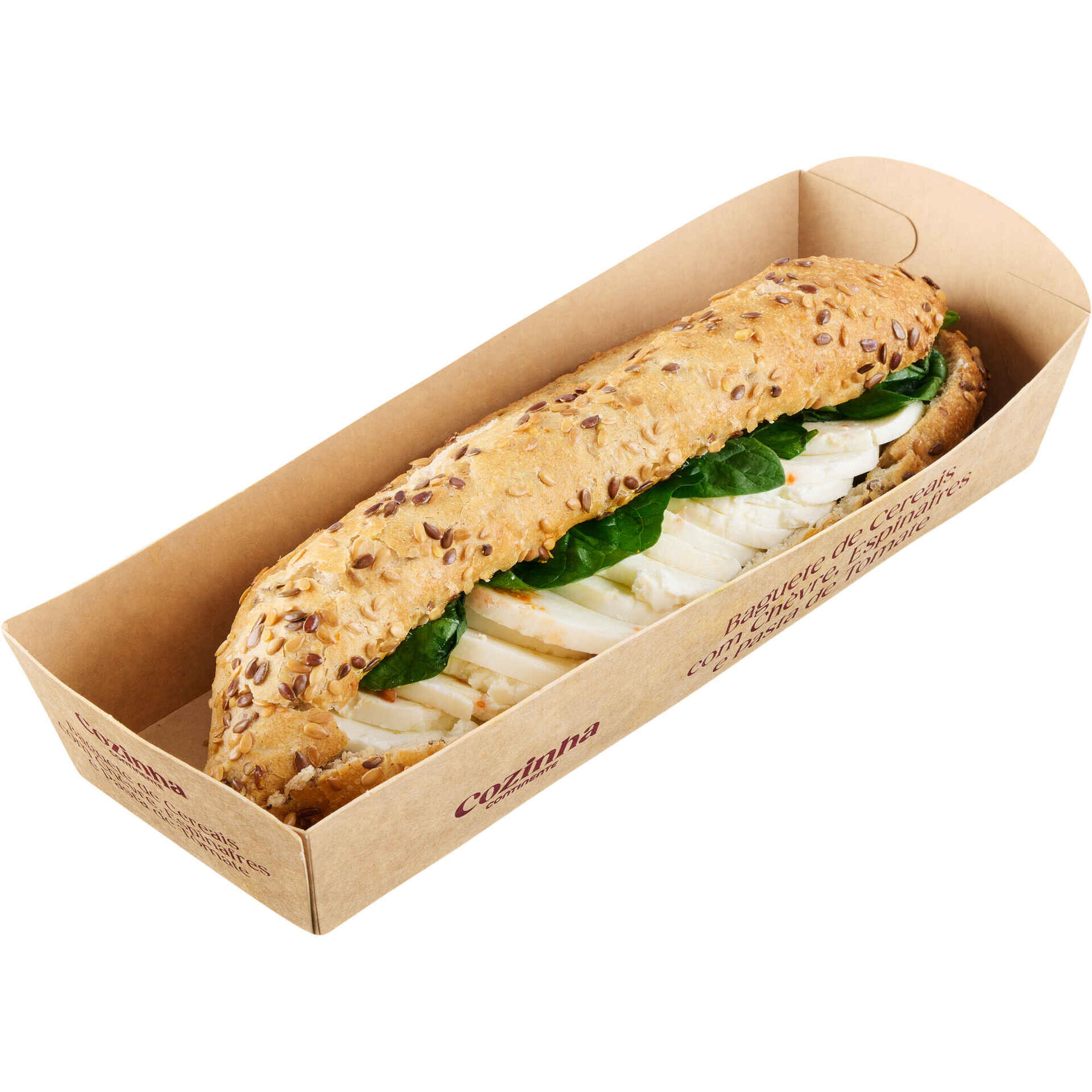 Baguete de Cereais com Ch&egrave;vre e Tomate Cozinha Continente