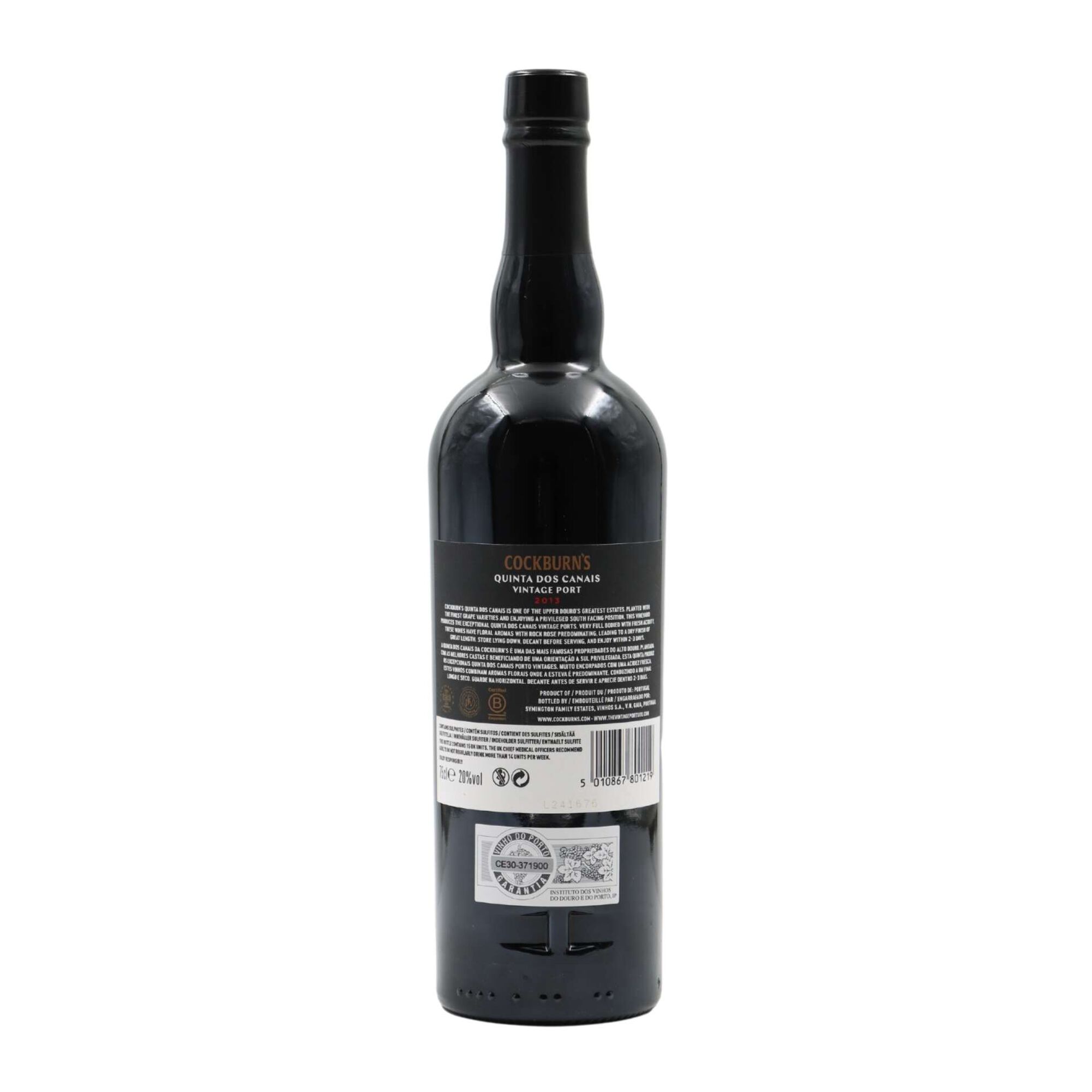 Cockburn's Quinta Dos Canais Vinho Do Porto Vintage 2013