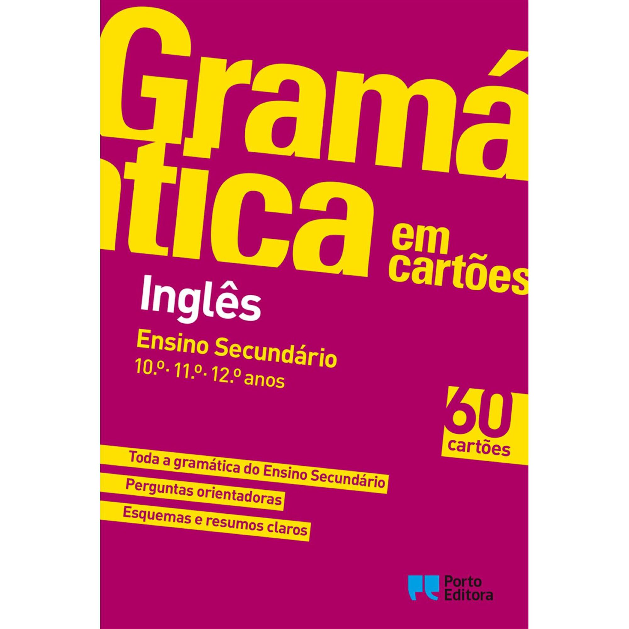 Gram&aacute;tica em Cart&otilde;es - Livro Ingl&ecirc;s - Ensino Secund&aacute;rio