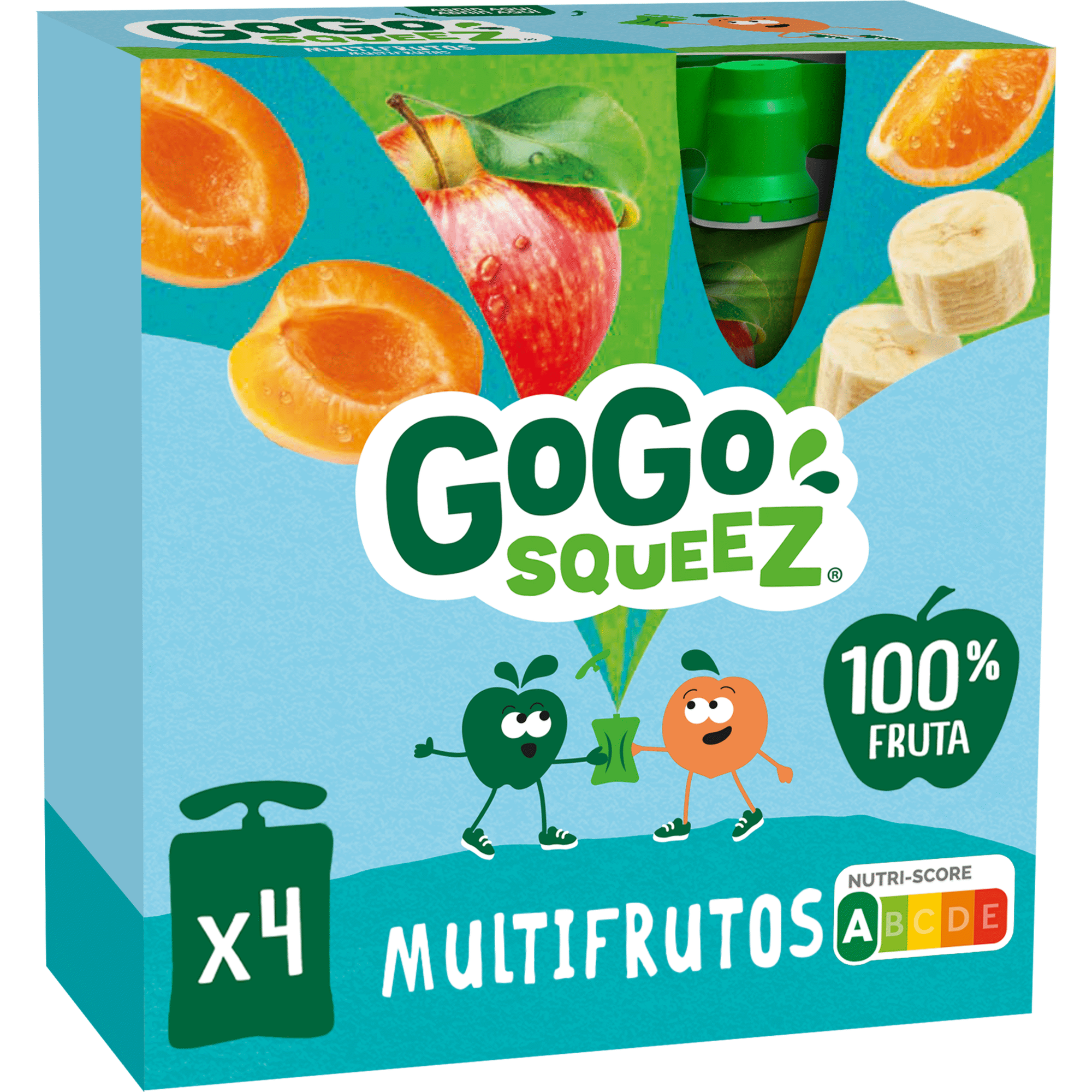 Pack  Saquetas de Fruta Multifrutos +3A GoGo squeeZ