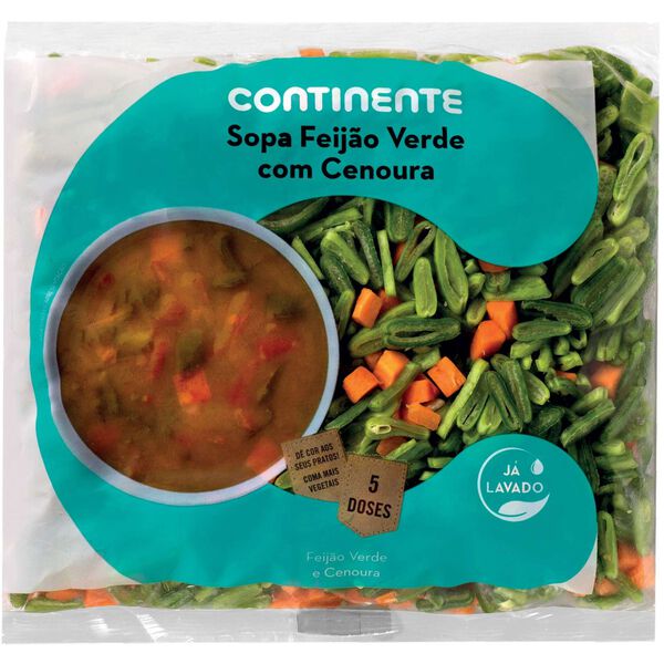 Preparado para Sopa de Feijão Verde com Cenoura Continente