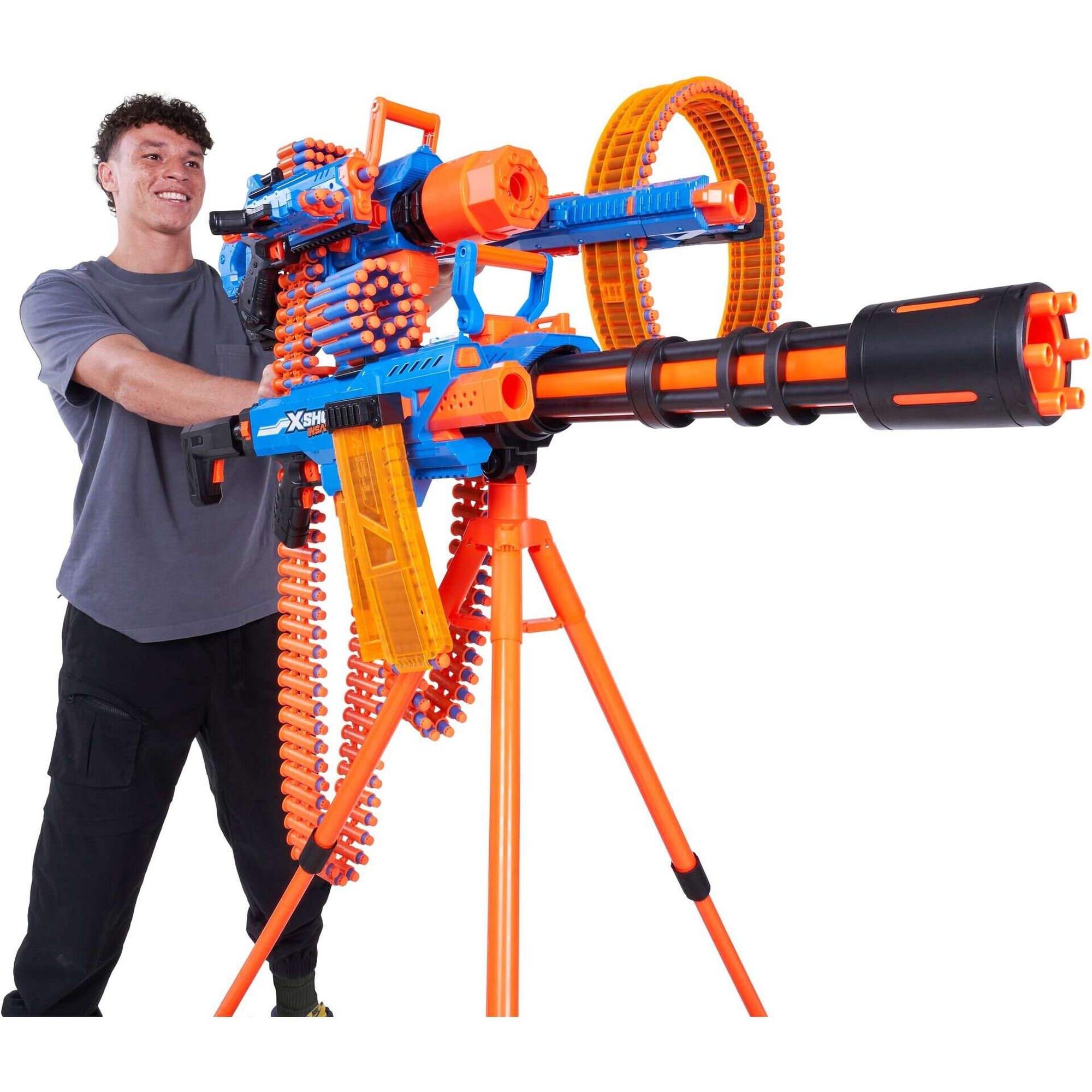 X-Shot - Lan&ccedil;ador Motorizado Insanity Clip Blaster
