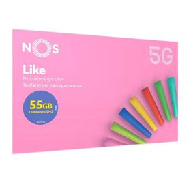 Cart&atilde;o Like 55GB 5G NOS