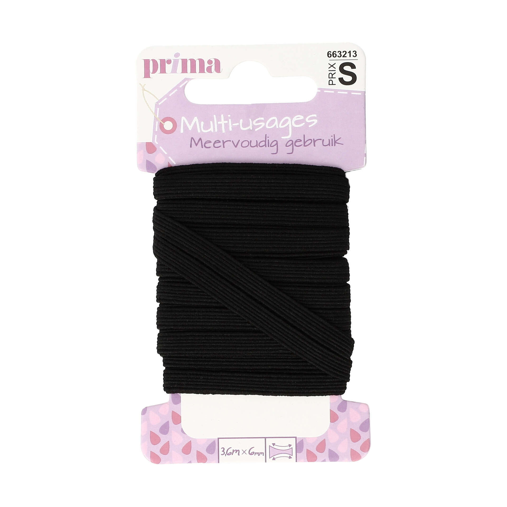 Elástico Medio 3mx7mm Preto Elástico Medio 3mx7mm Preto