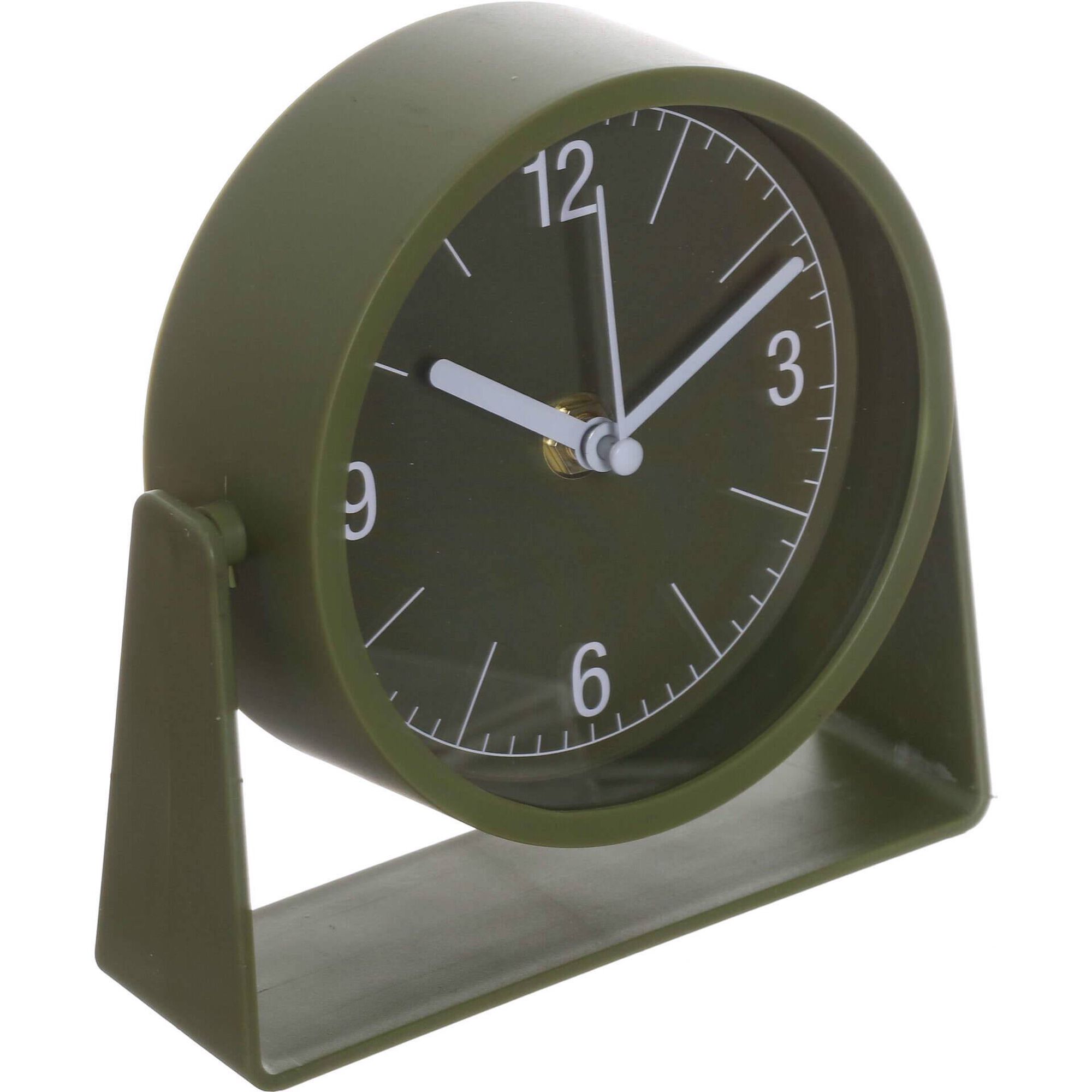 Rel&oacute;gio Verde com Base Kasa