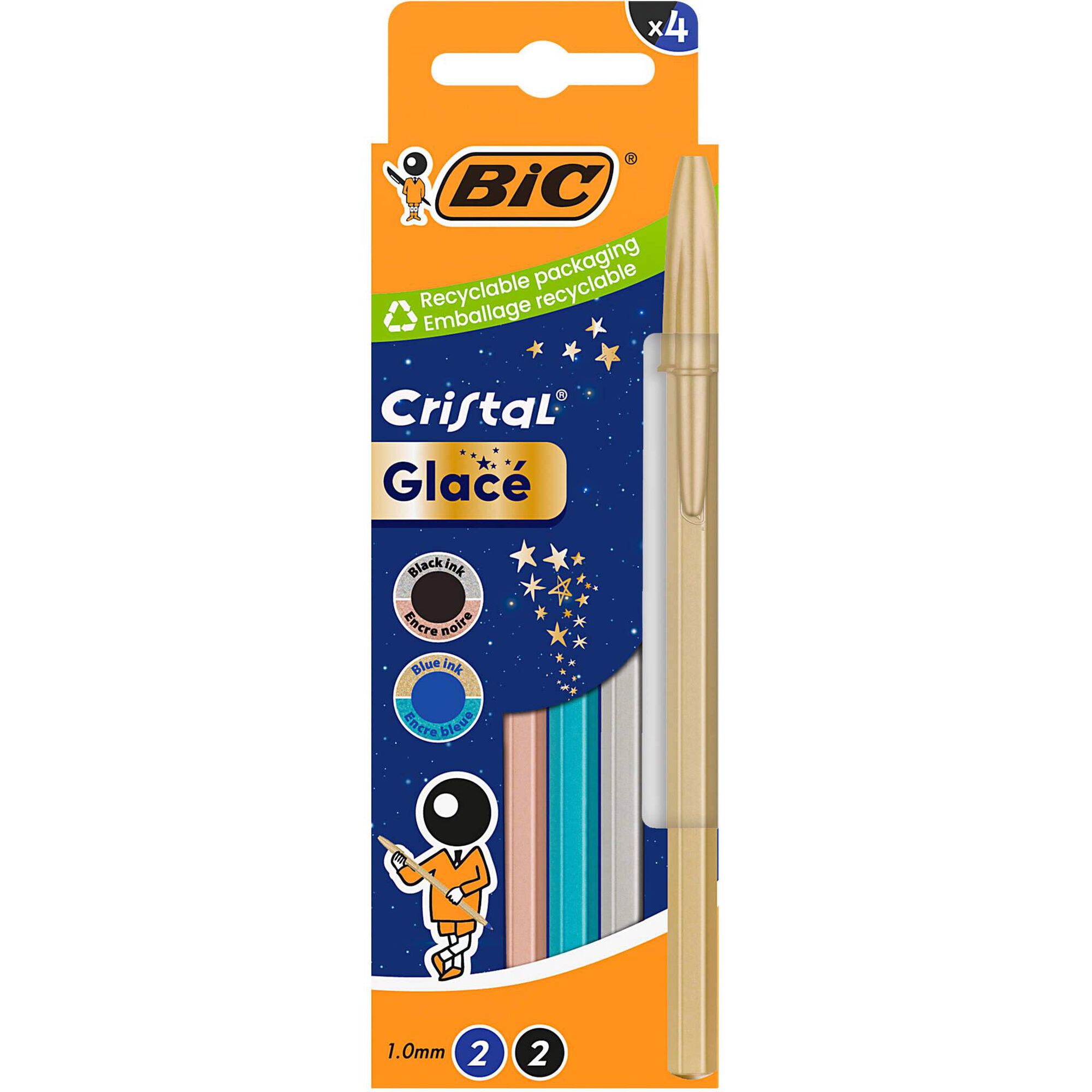 Esferogr&aacute;fica Cristal Glac&eacute; Bic