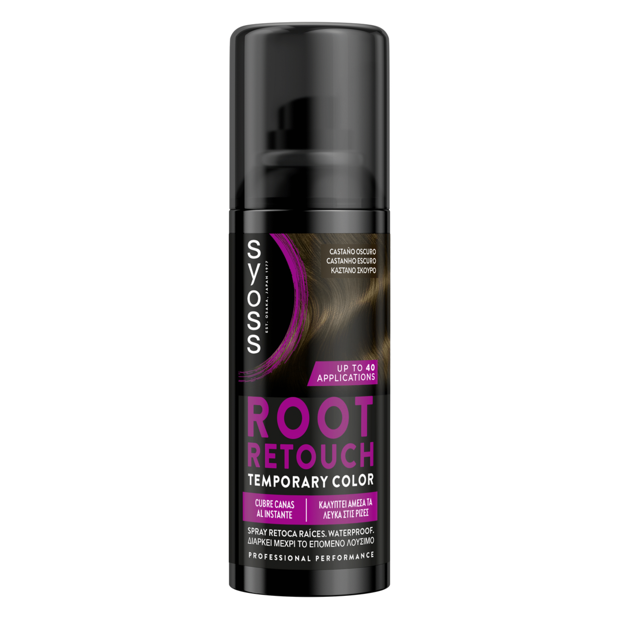 Colora&ccedil;&atilde;o Retoca Ra&iacute;zes Spray Root Retouch Castanho Escuro Schwarzkopf