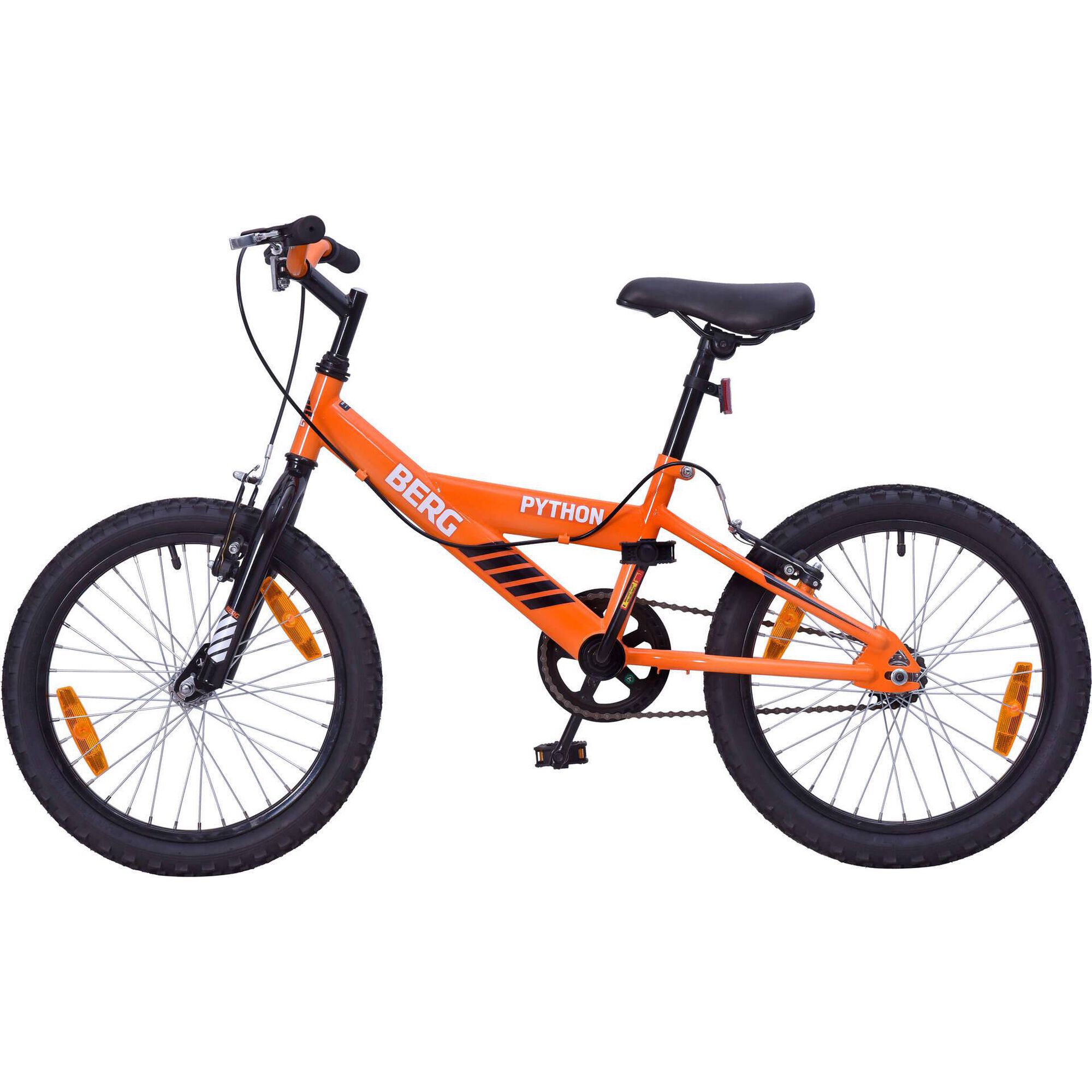 Bicicleta de Crian&ccedil;a Python Roda 18'' 6-8 Anos Laranja Berg