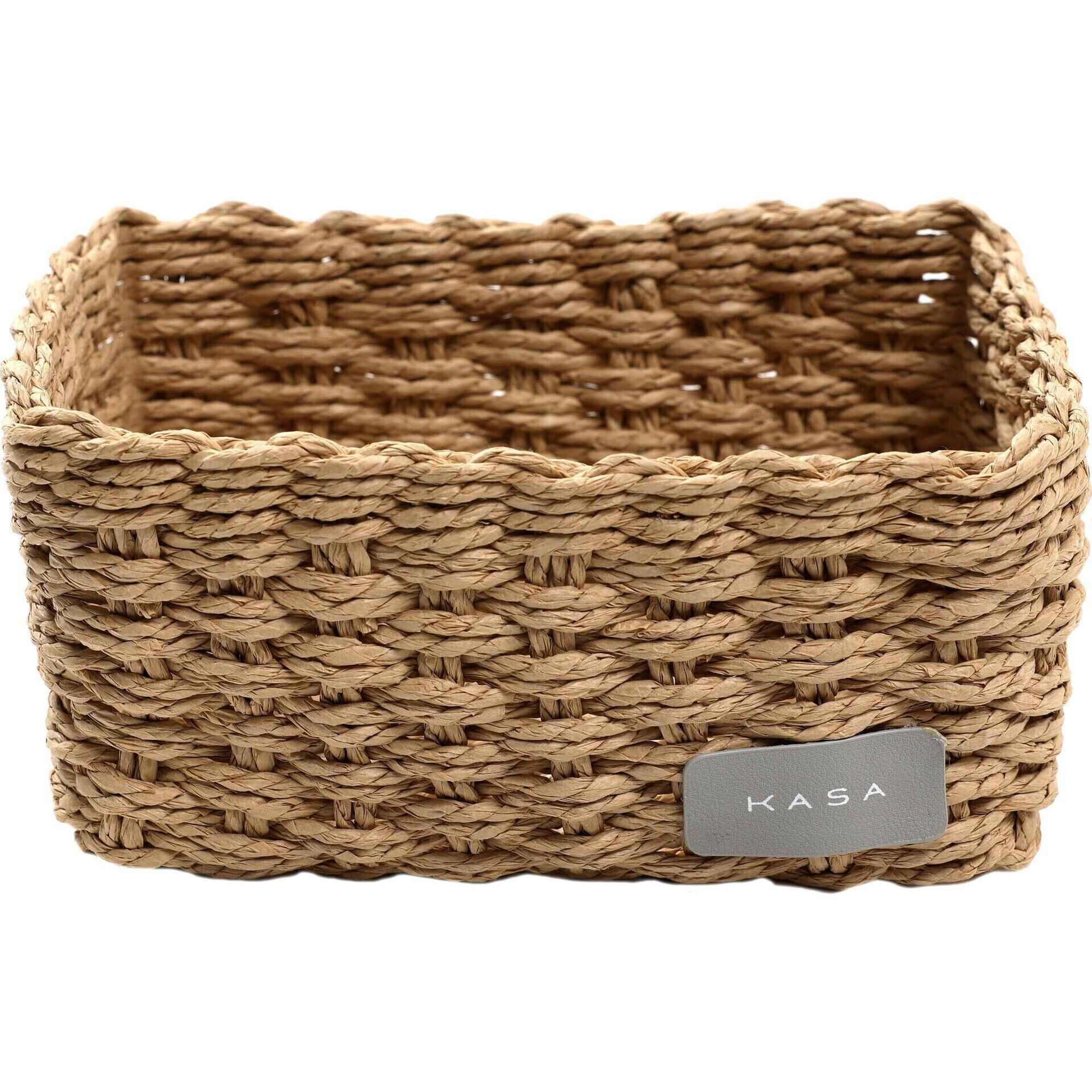 Cesto WC Retangular 23x17x11cm Bege