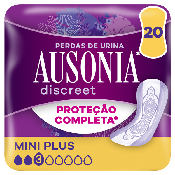Pensos Incontinência Discreet Mini Plus Ausonia Discreet