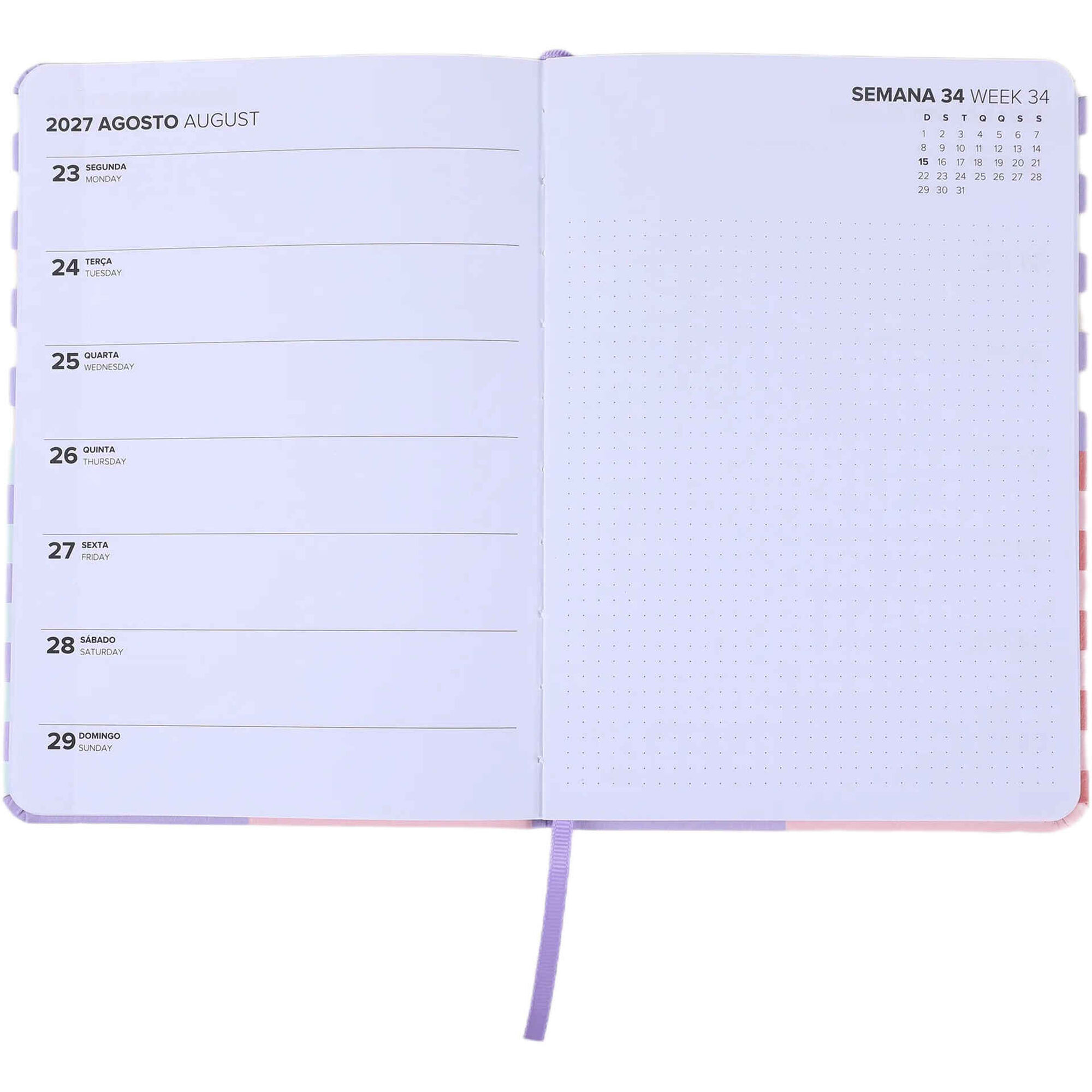 Agenda Semanal 2027 A5 Geometric (v&aacute;rias cores) Note!