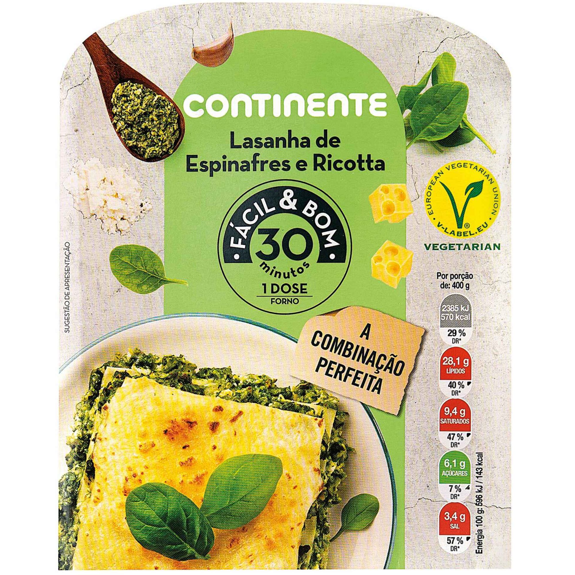 Lasanha Espinafres e Ricotta Lasanha Espinafres e Ricotta