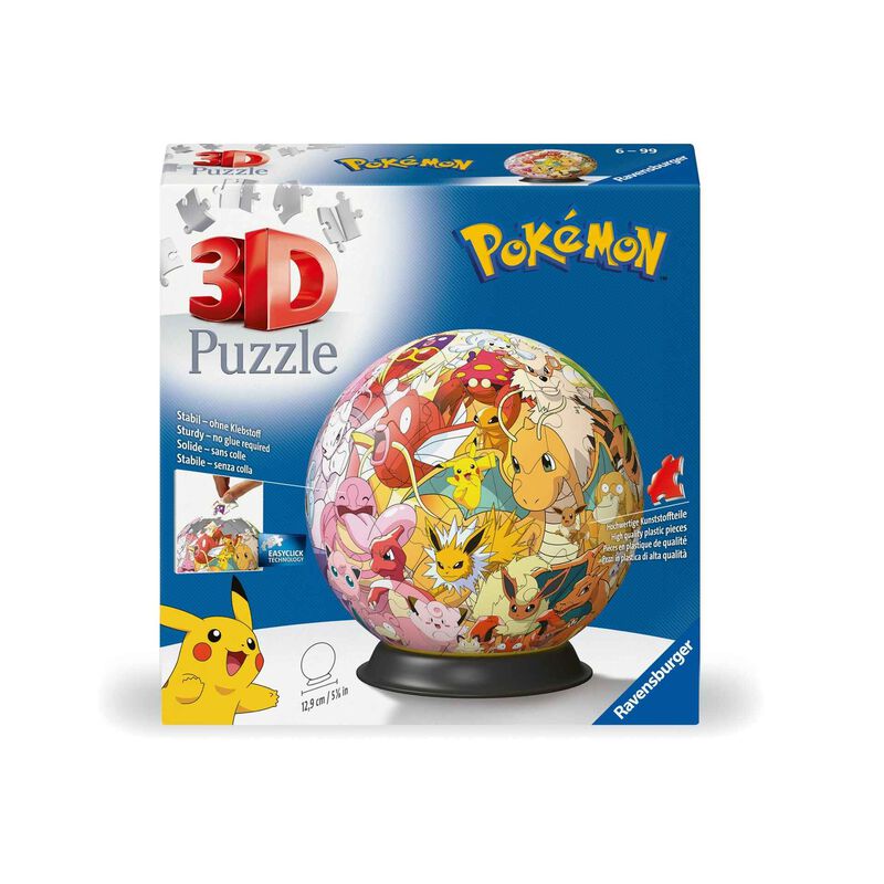 Ravensburger - Puzzle Ball 3D Pokémon 72 Peças