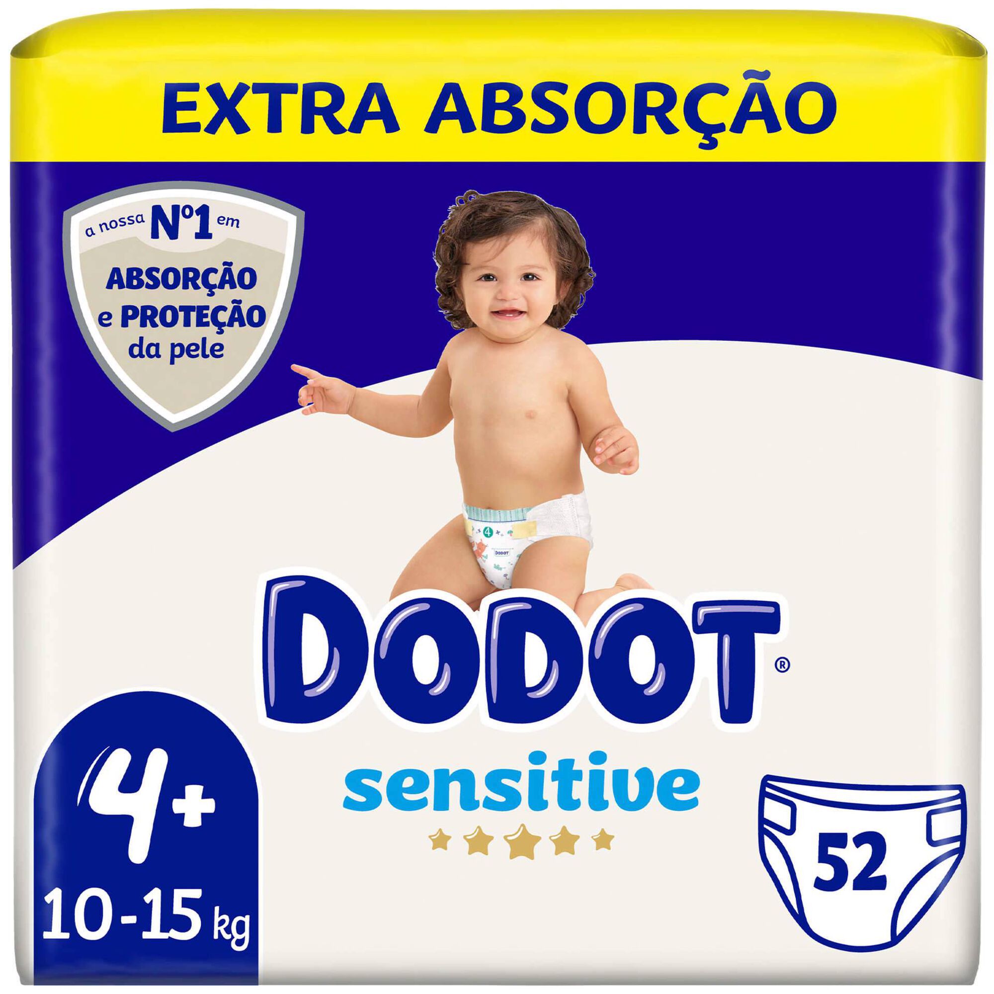 Fraldas Sensitive Extra 10-15kg T4