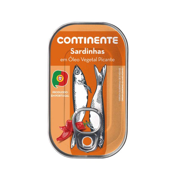 Sardinha em Óleo Vegetal Picante Continente
