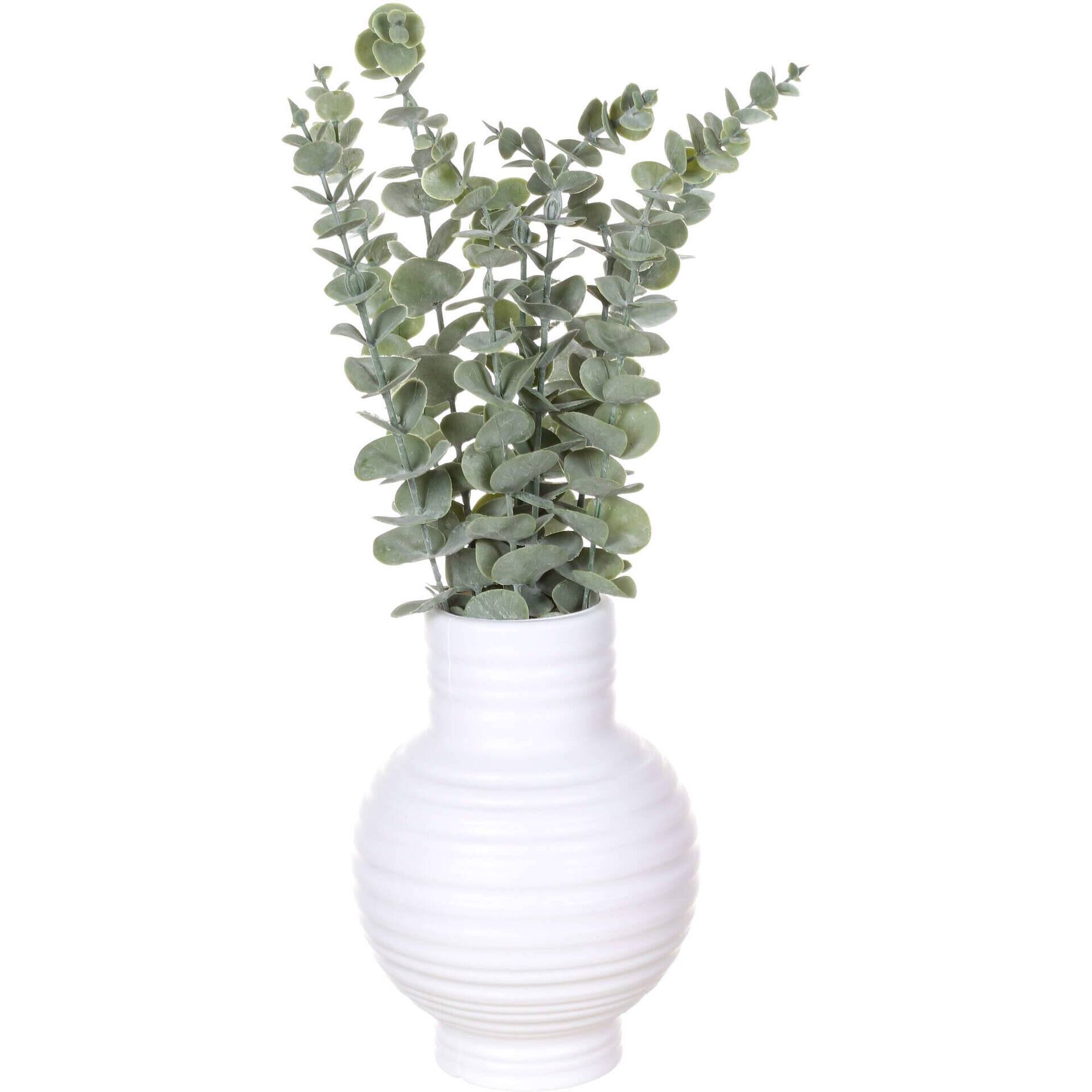 Planta Artificial Eucalipto com Jarra 10x42cm Kasa