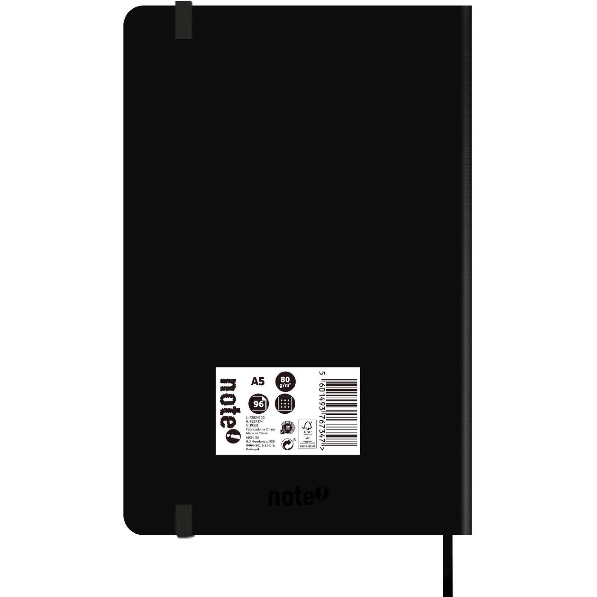 Caderno Agrafado A5 com El&aacute;stico Pontilhado