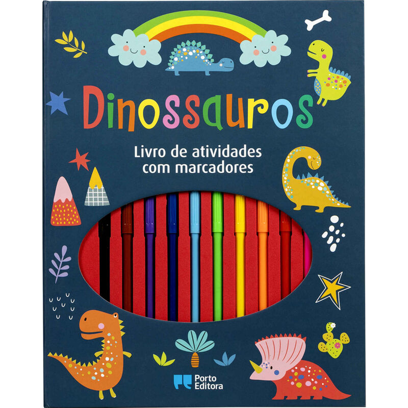 Dinossauros - Livro de Atividades com Marcadores de Vários Autores