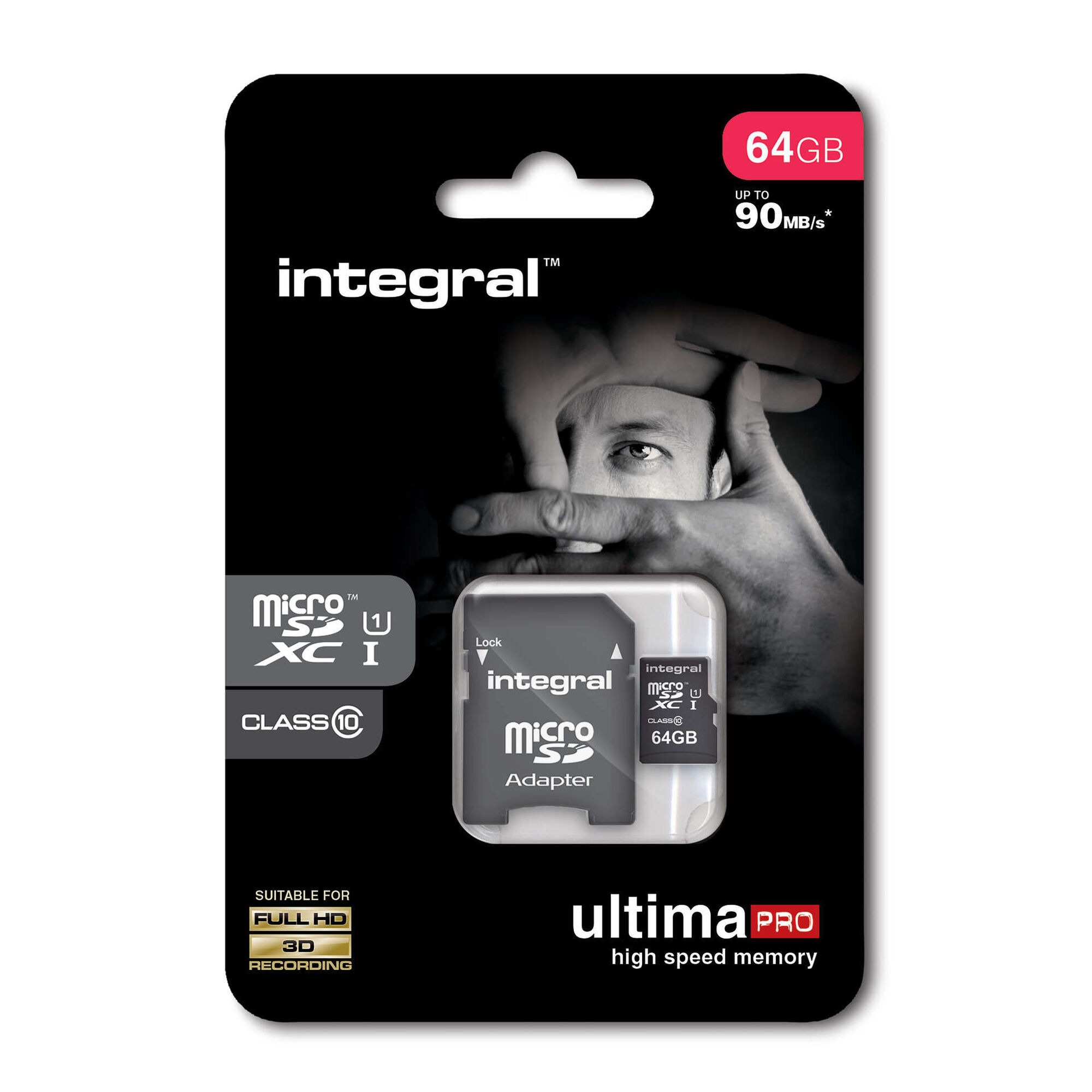 Cartão Micro SD 64GB - emb. 1 un - Integral