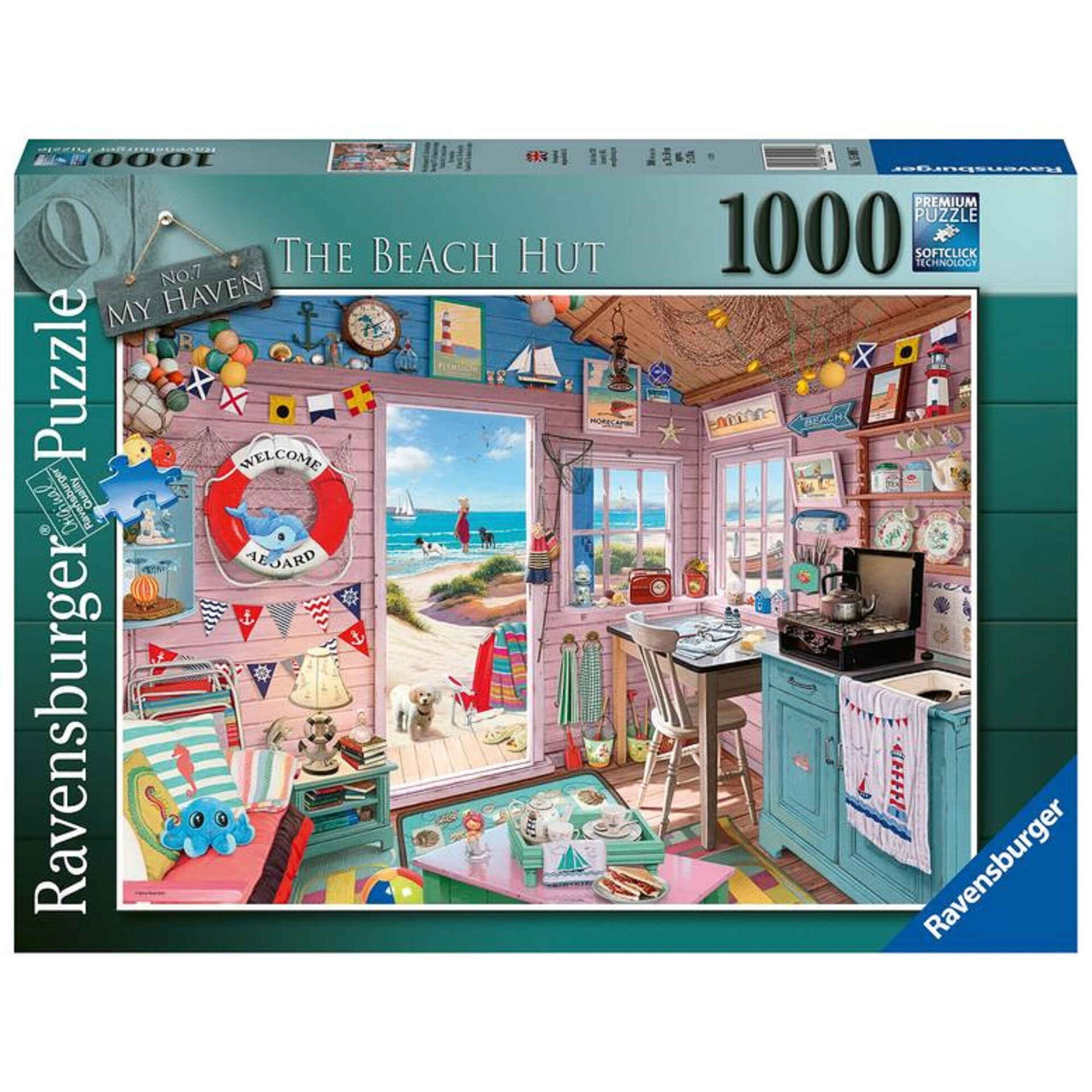 Puzzle A Cabine de Praia 1000 Peças Puzzle A Cabine de Praia 1000 Peças