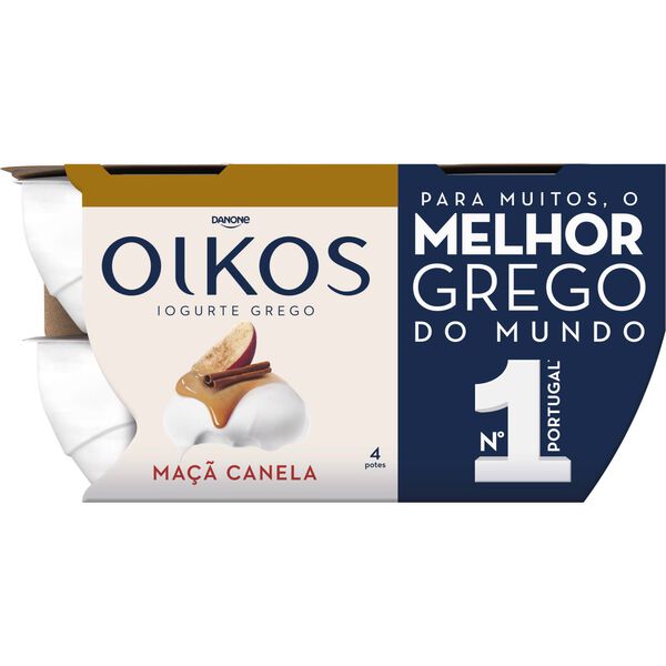 Iogurte Grego Maçã e Canela Oikos Danone
