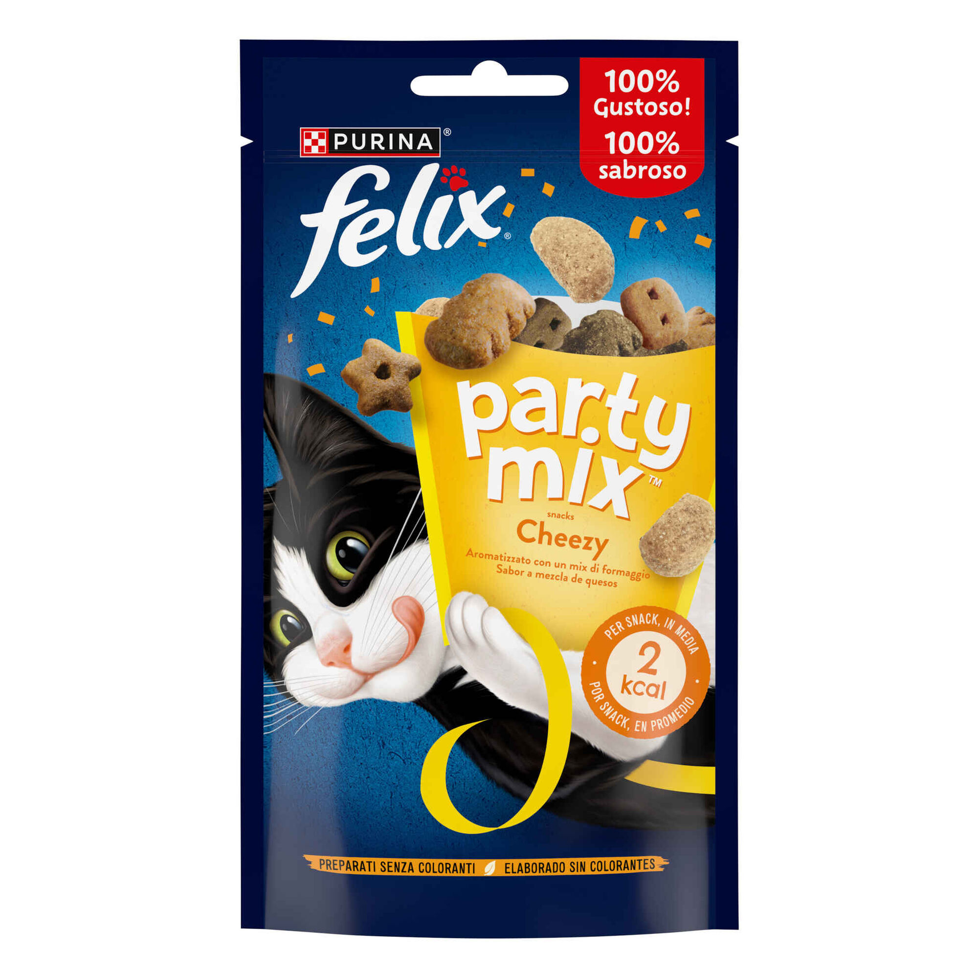Snack para Gato Adulto Party Mix Chezzy Mix