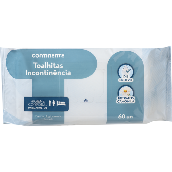 Toalhitas Incontinência Continente
