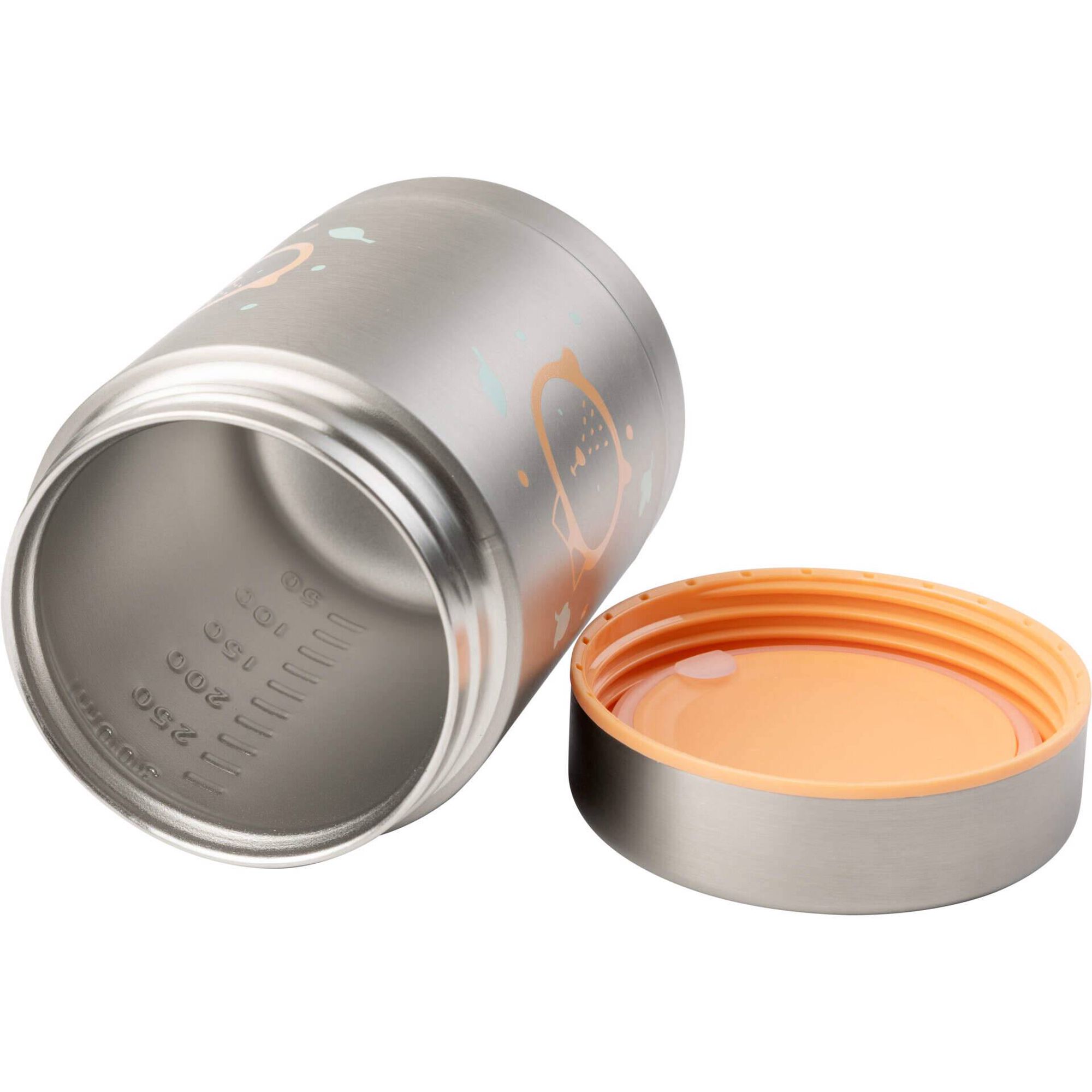 Termo A&ccedil;o Inoxid&aacute;vel 250ml Branco Happy Bear