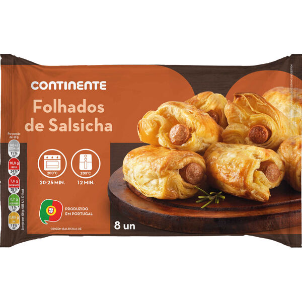 Folhados de Salsicha Continente