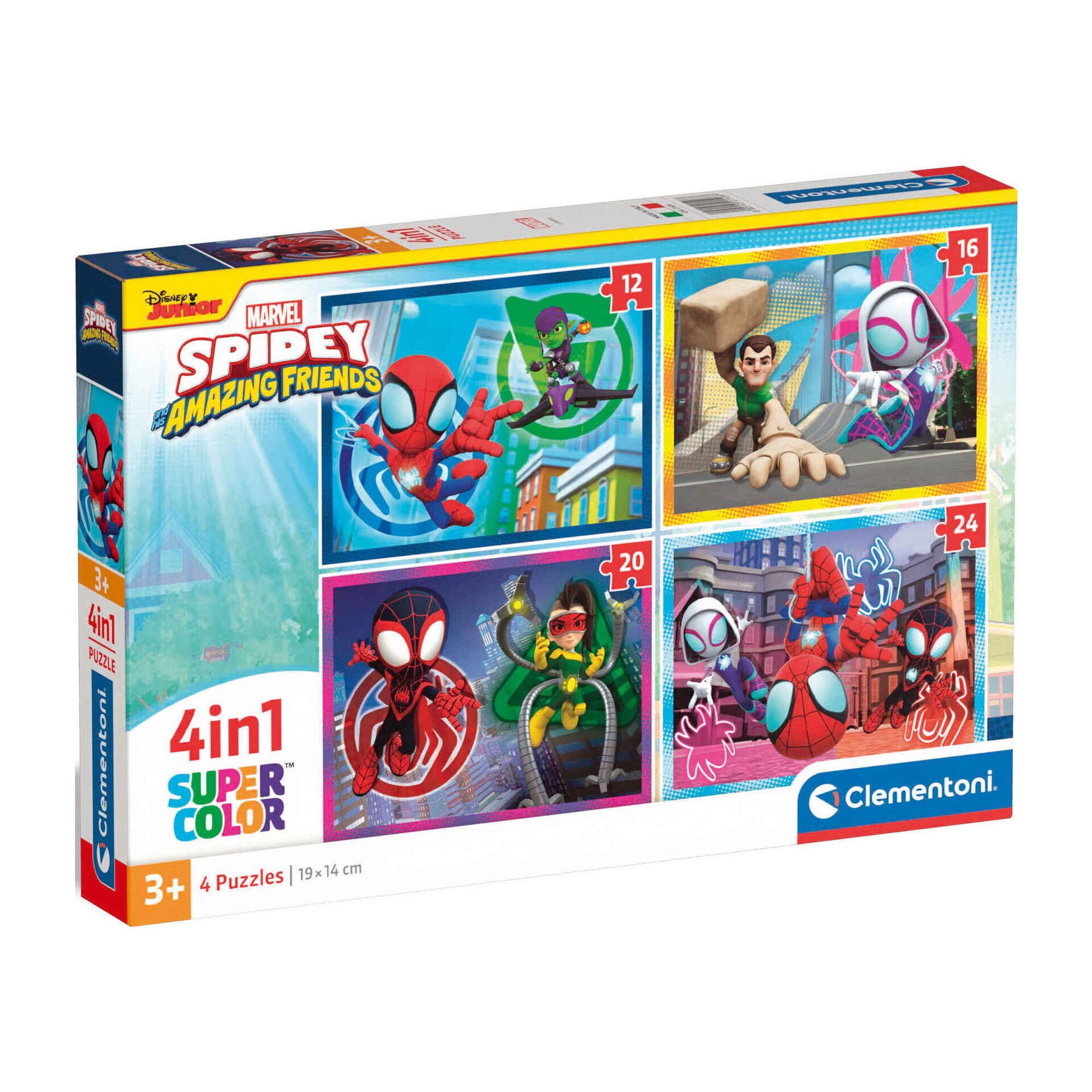 Puzzle 4 em 1 - 12 a 24 Pe&ccedil;as (v&aacute;rios modelos)