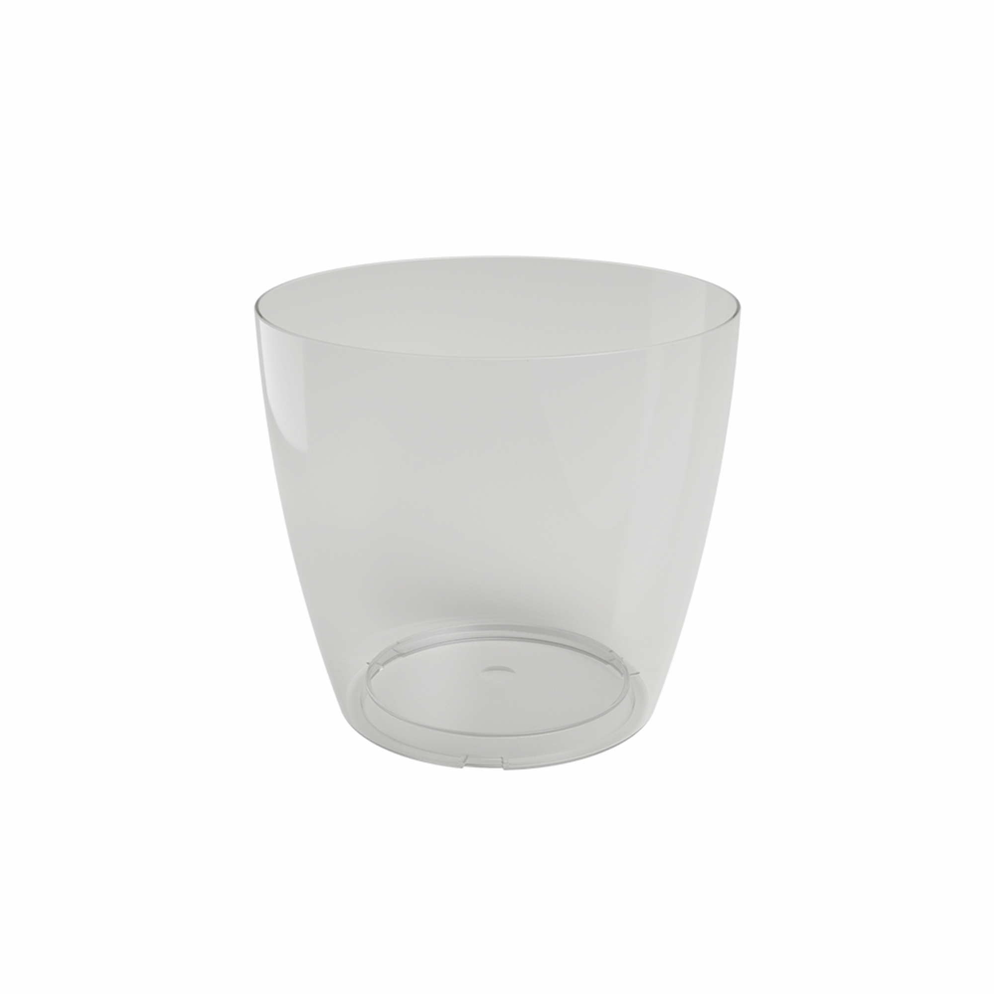 Vaso Redondo Plástico 12cm Transparente