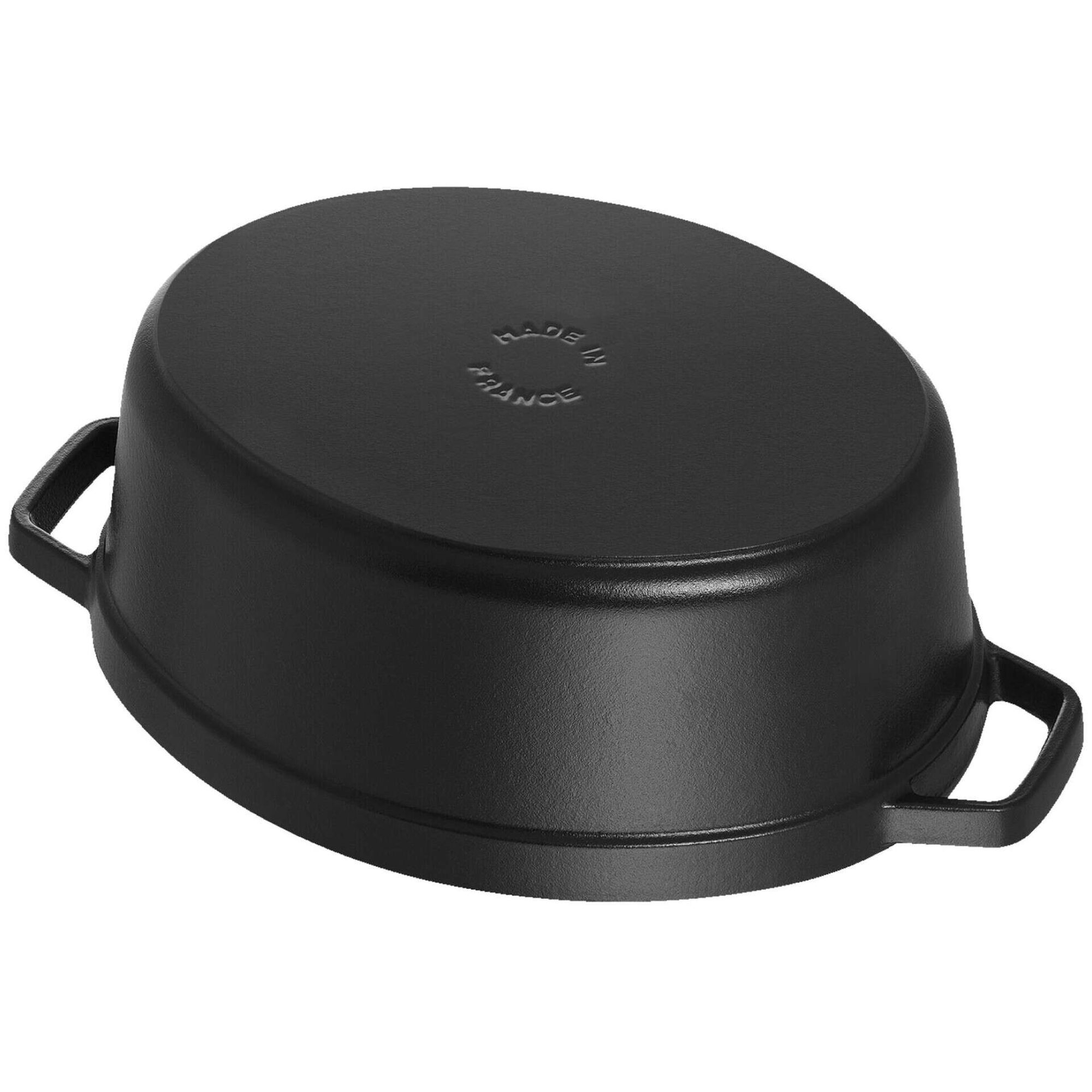 Ca&ccedil;arola Oval Ferro Fundido 23cm Preta Staub