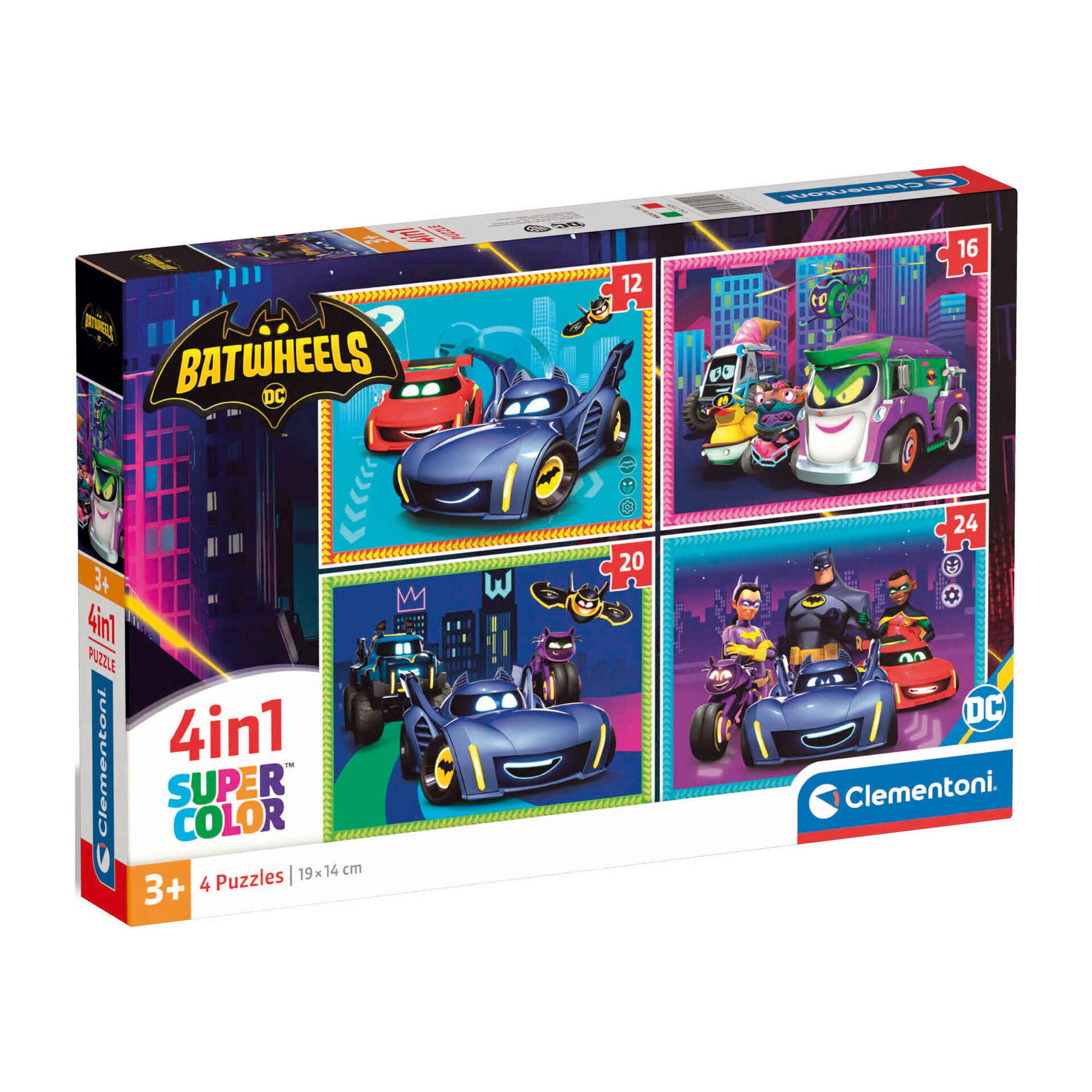 Puzzle 4 em 1 - 12 a 24 Pe&ccedil;as (v&aacute;rios modelos)