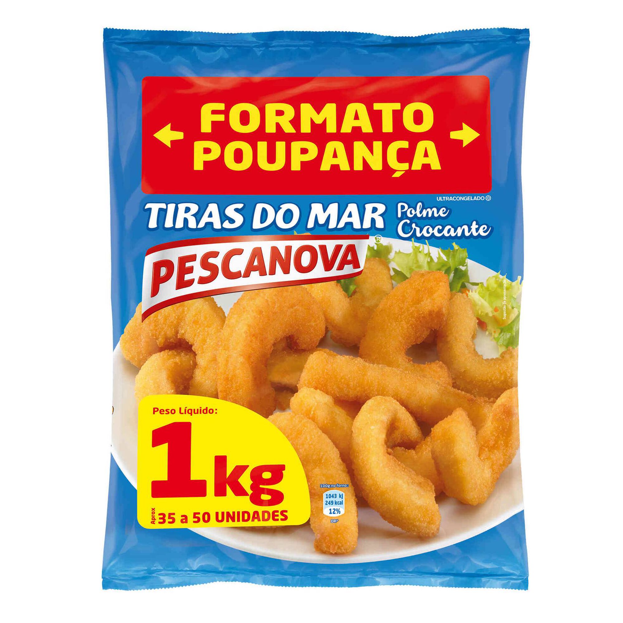 Tiras de Pota Panadas