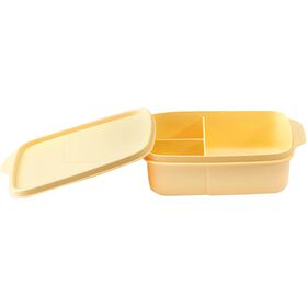 Lunch Box com Compartimentos Retangular Amarela Tupperware