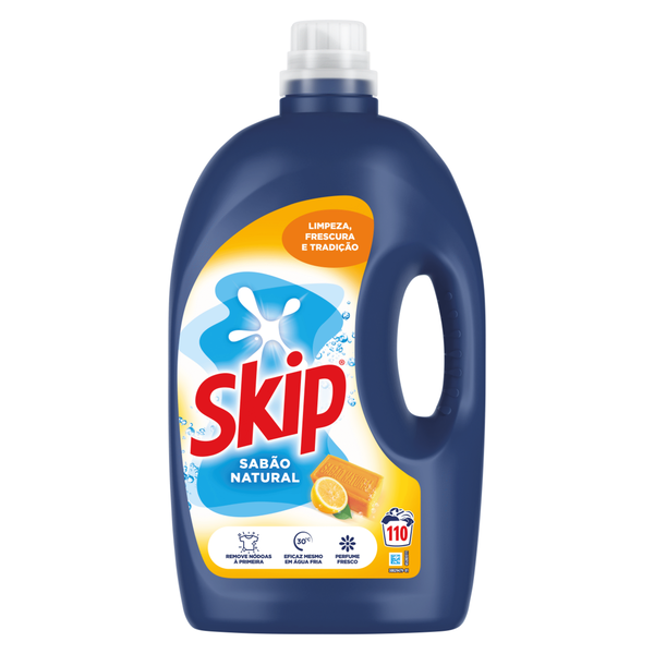 Detergente Máquina Roupa Líquido Sabão Natural Skip