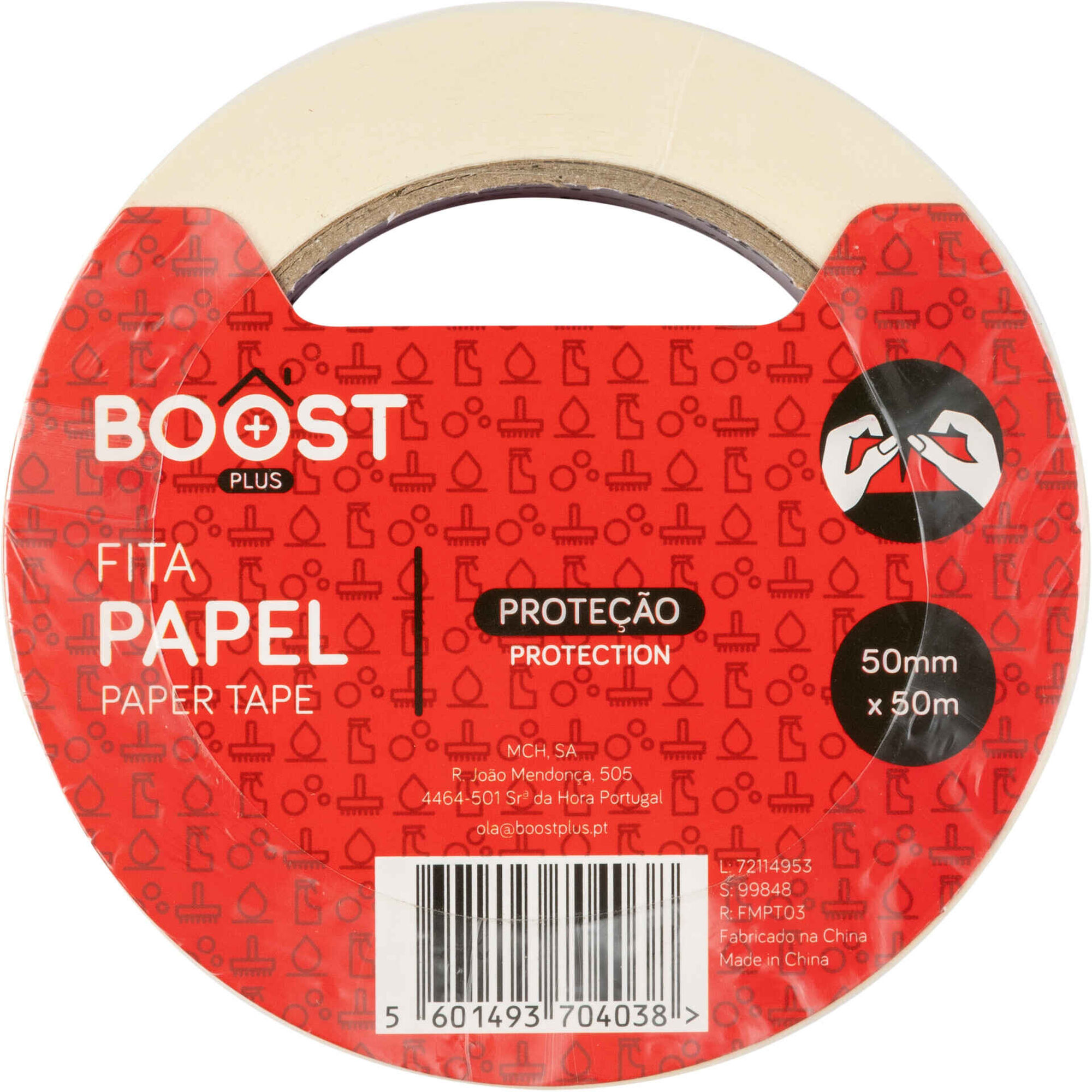Fita de Papel 50mmx50m Boost