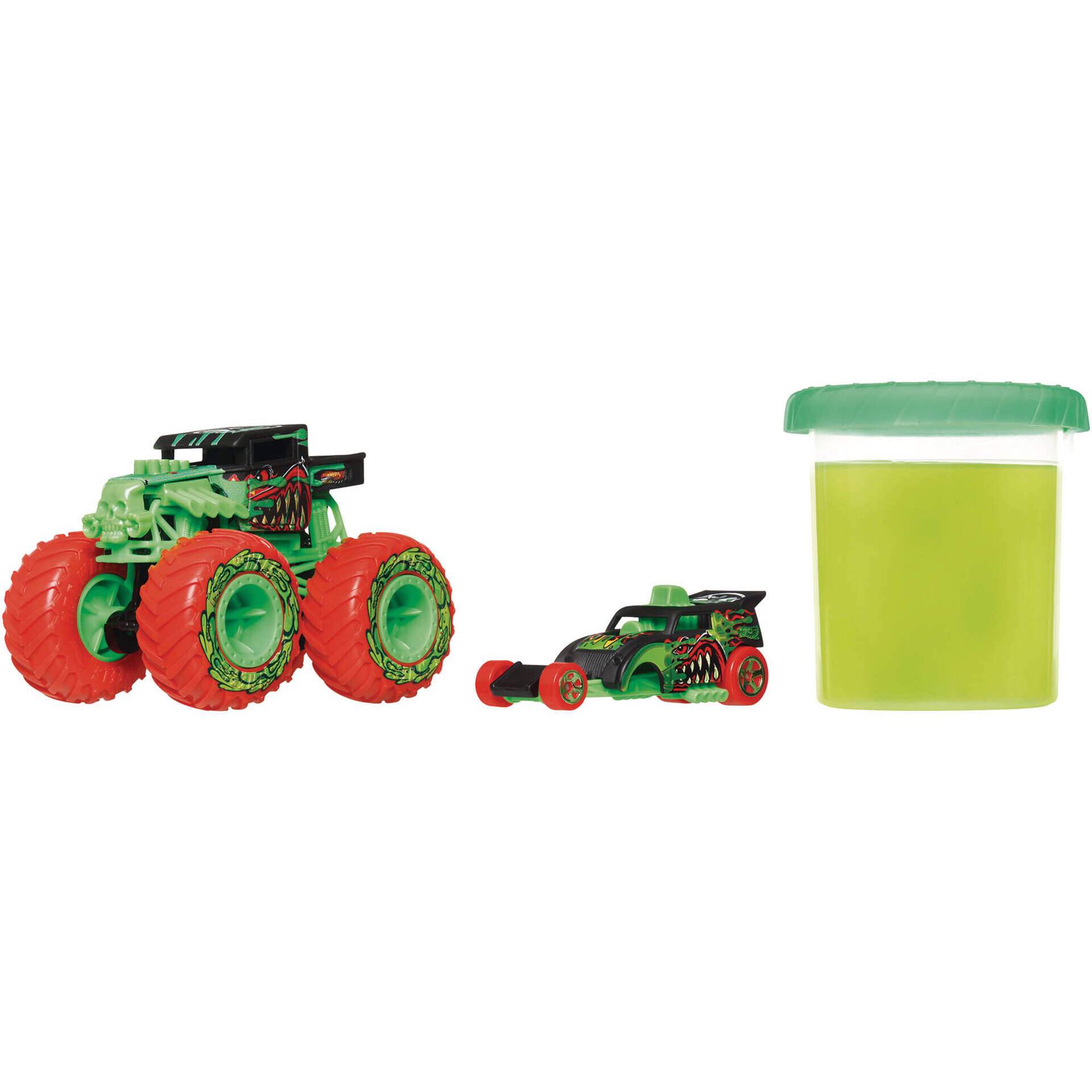 Hot Wheels - Monster Trucks Mutant Chaos Mega Wrex e Project Speeder com Slime (v&aacute;rios modelos)