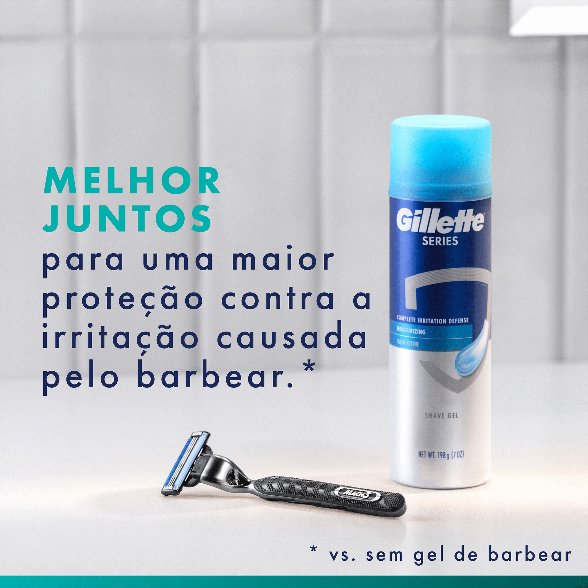 M&aacute;quina de Barbear Mach3 com 1 Recarga Gillette